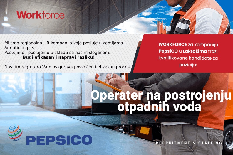 Operater na postrojenju otpadnih voda - Workforce Operater na postrojenju otpadnih voda