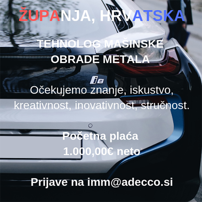 Tehnolog mašinske obrade metala (m/ž)