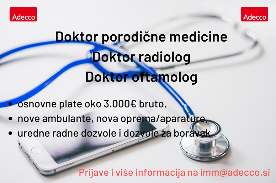 Doktor porodične medicine (m/ž) - ADECCO H.R. d.o.o. Doktor porodične medicine (m/ž)