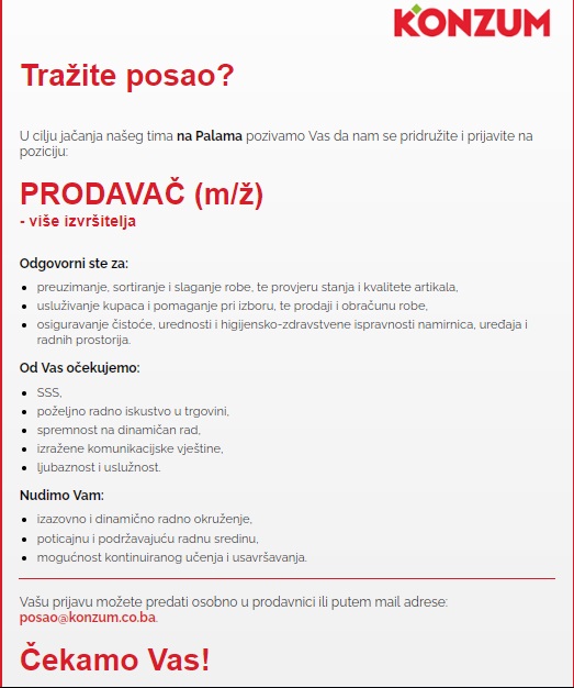 Prodavač (m/ž)