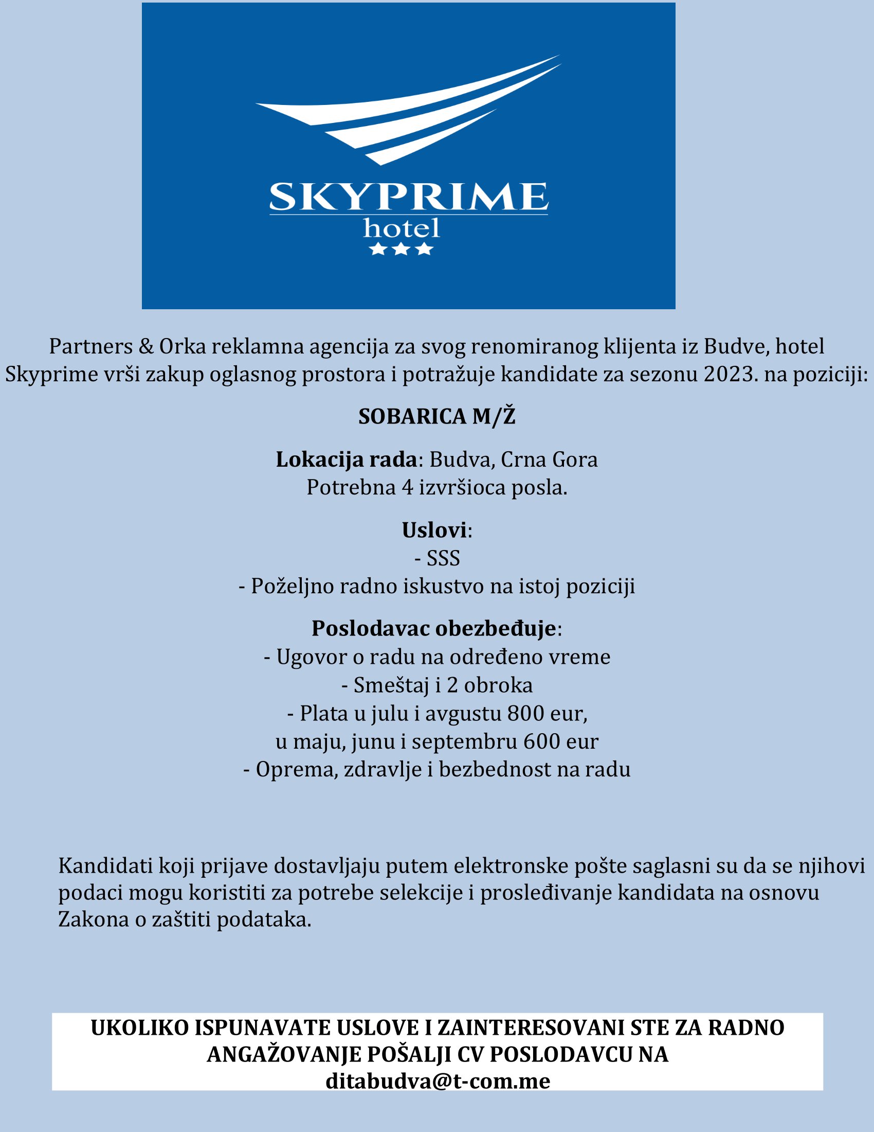 Sobarica (m/ž) - PARTNERS&ORKA DOO Sobarica (m/ž)
