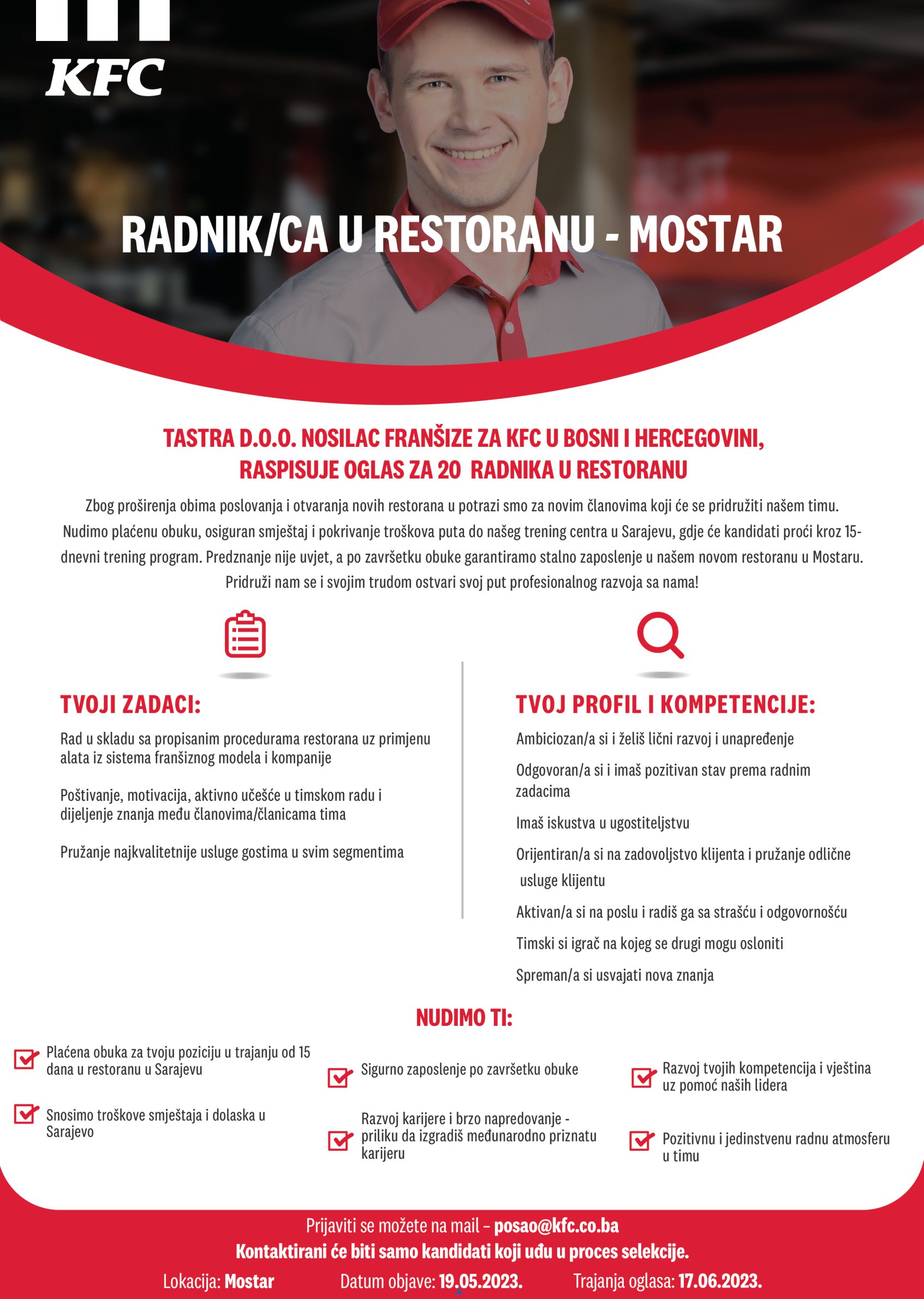 Radnik u restoranu (m/ž) - Tastra d.o.o. Radnik u restoranu (m/ž)