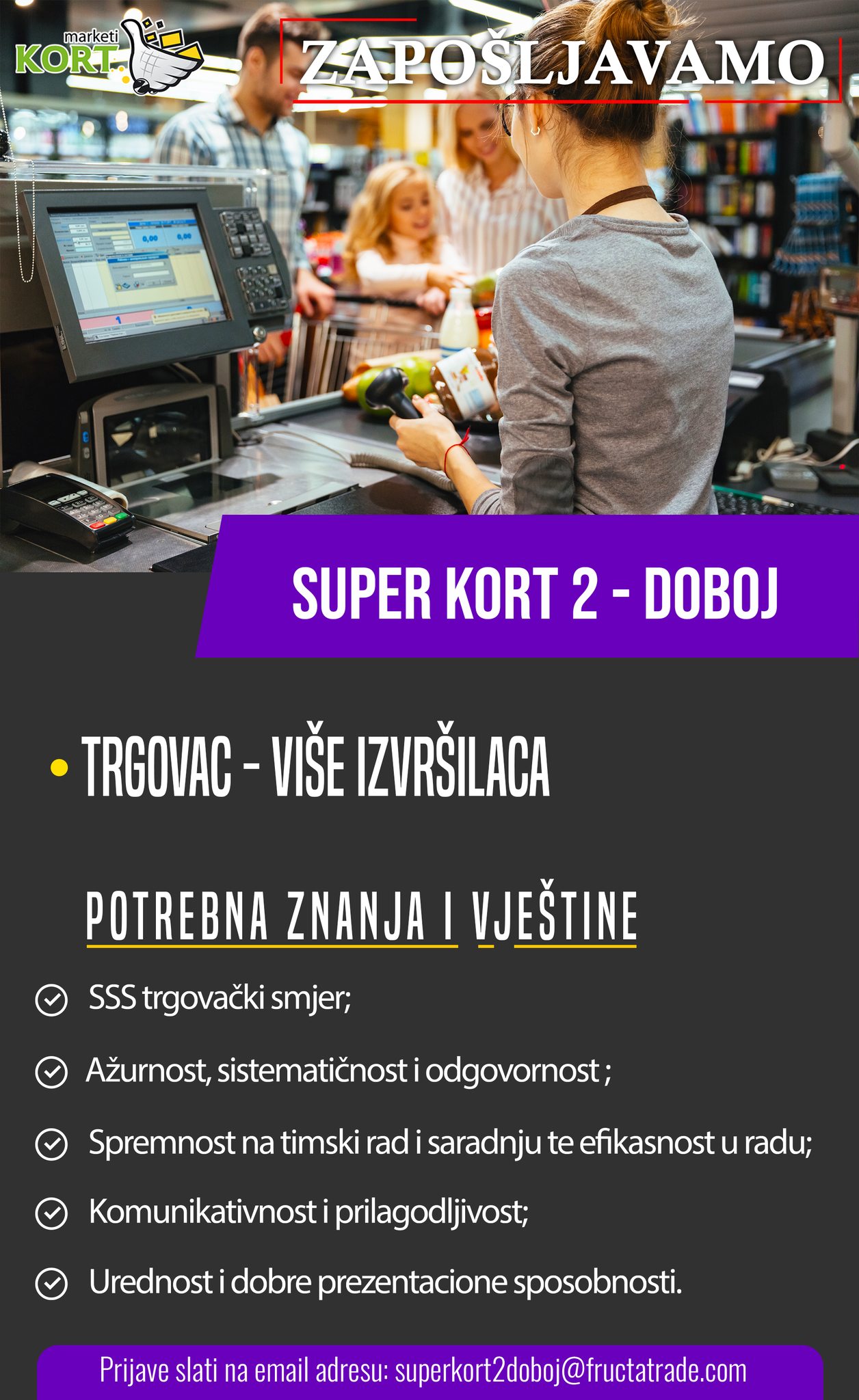 Trgovac (m/ž) - Fructa Trade d.o.o Trgovac (m/ž)