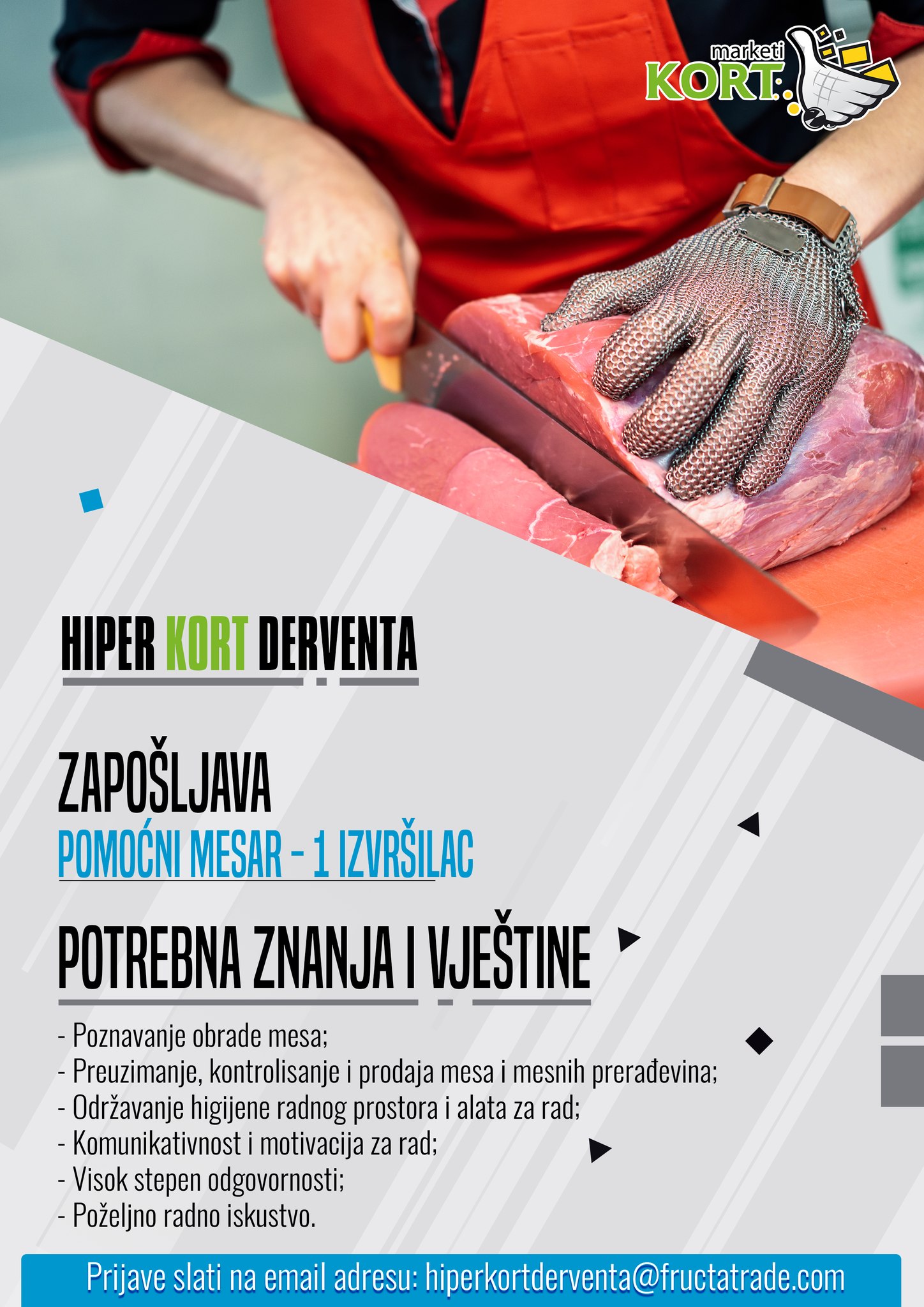 Pomoćni mesar (m/ž)
