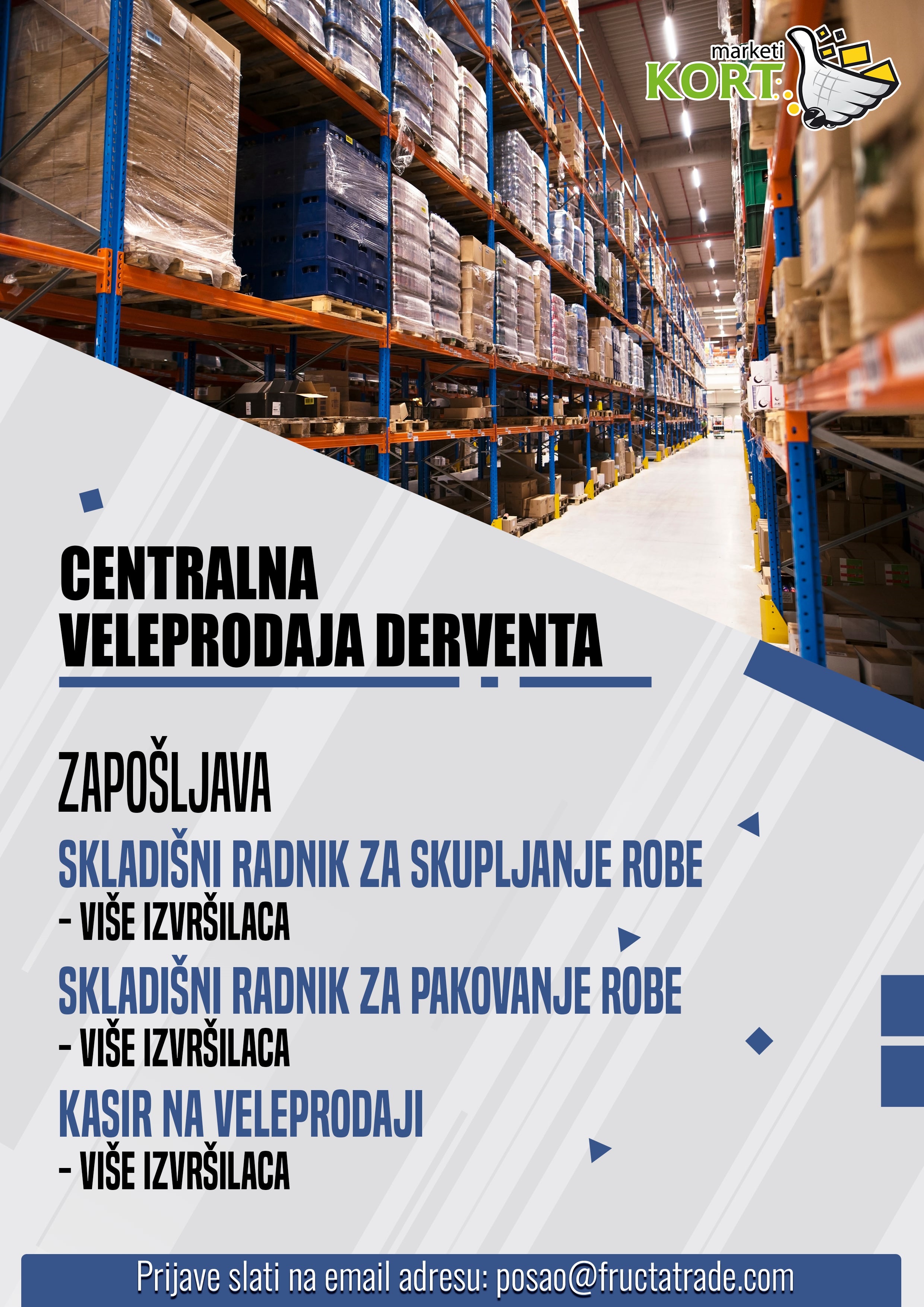 Skladišni radnici / Kasir (m/ž) - Fructa Trade d.o.o Skladišni radnici / Kasir (m/ž)