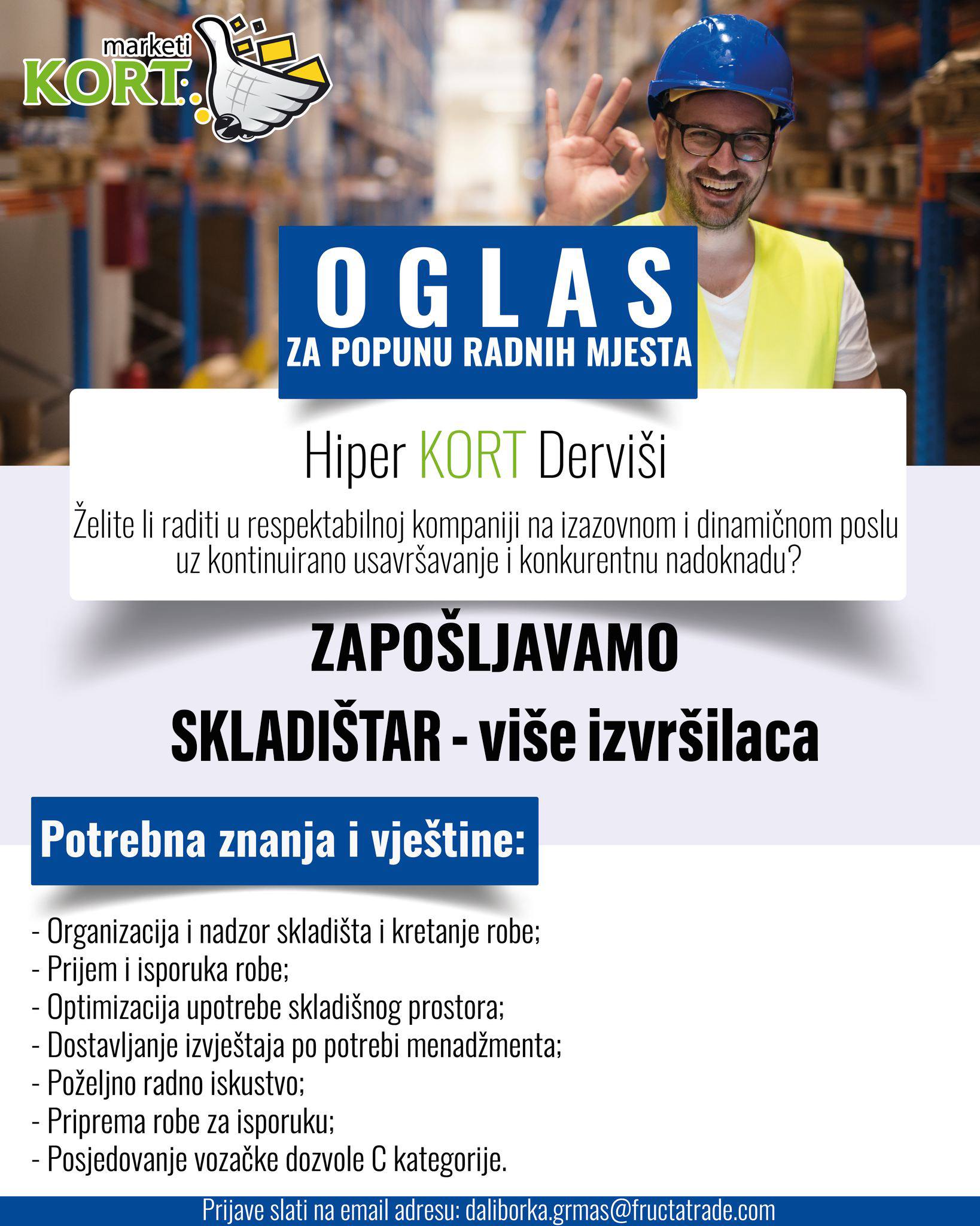 Skladištar (m/ž) - Fructa Trade d.o.o Skladištar (m/ž)