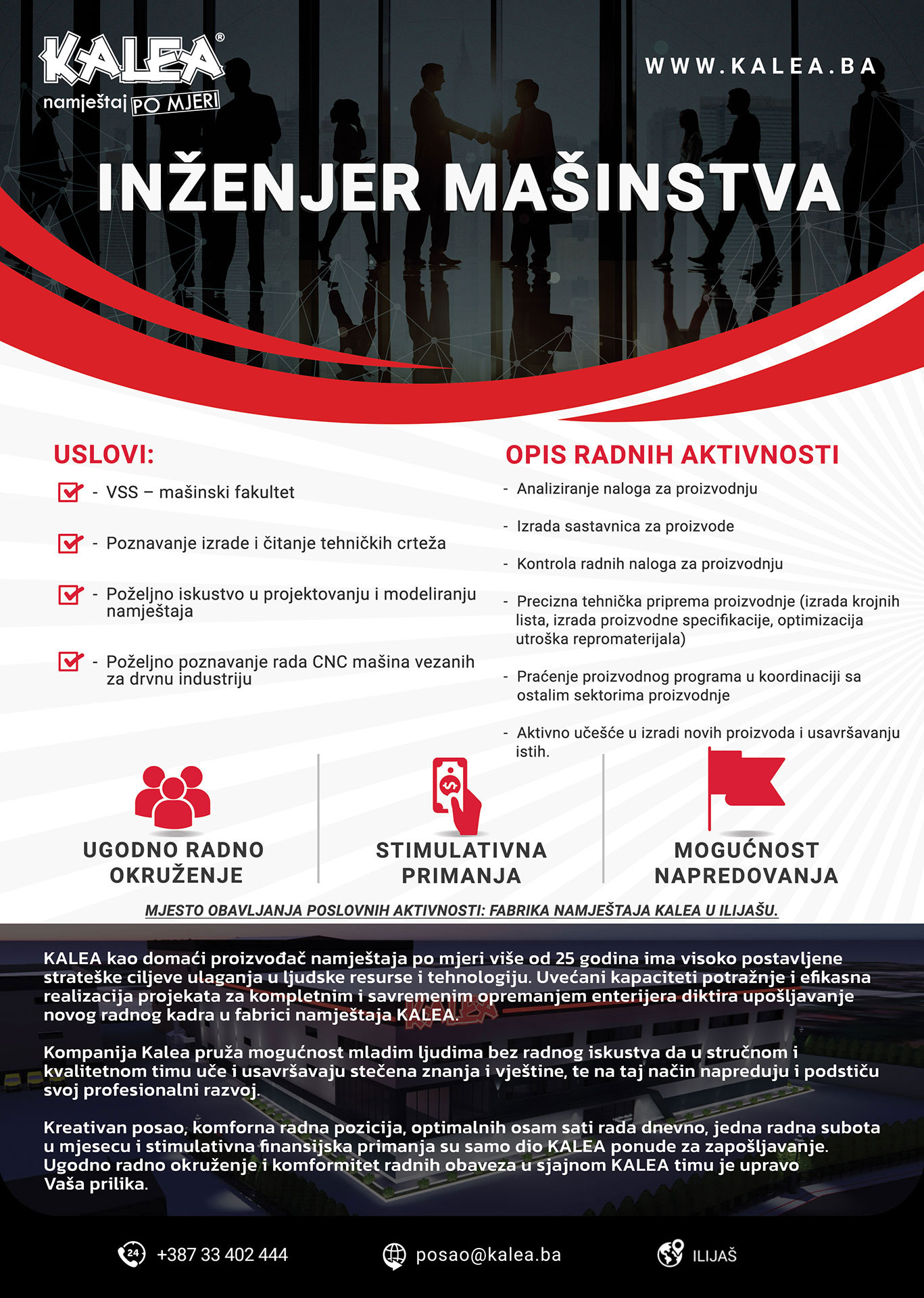 Inženjer mašinstva (m/ž) - Kalea d.o.o. Inženjer mašinstva (m/ž)