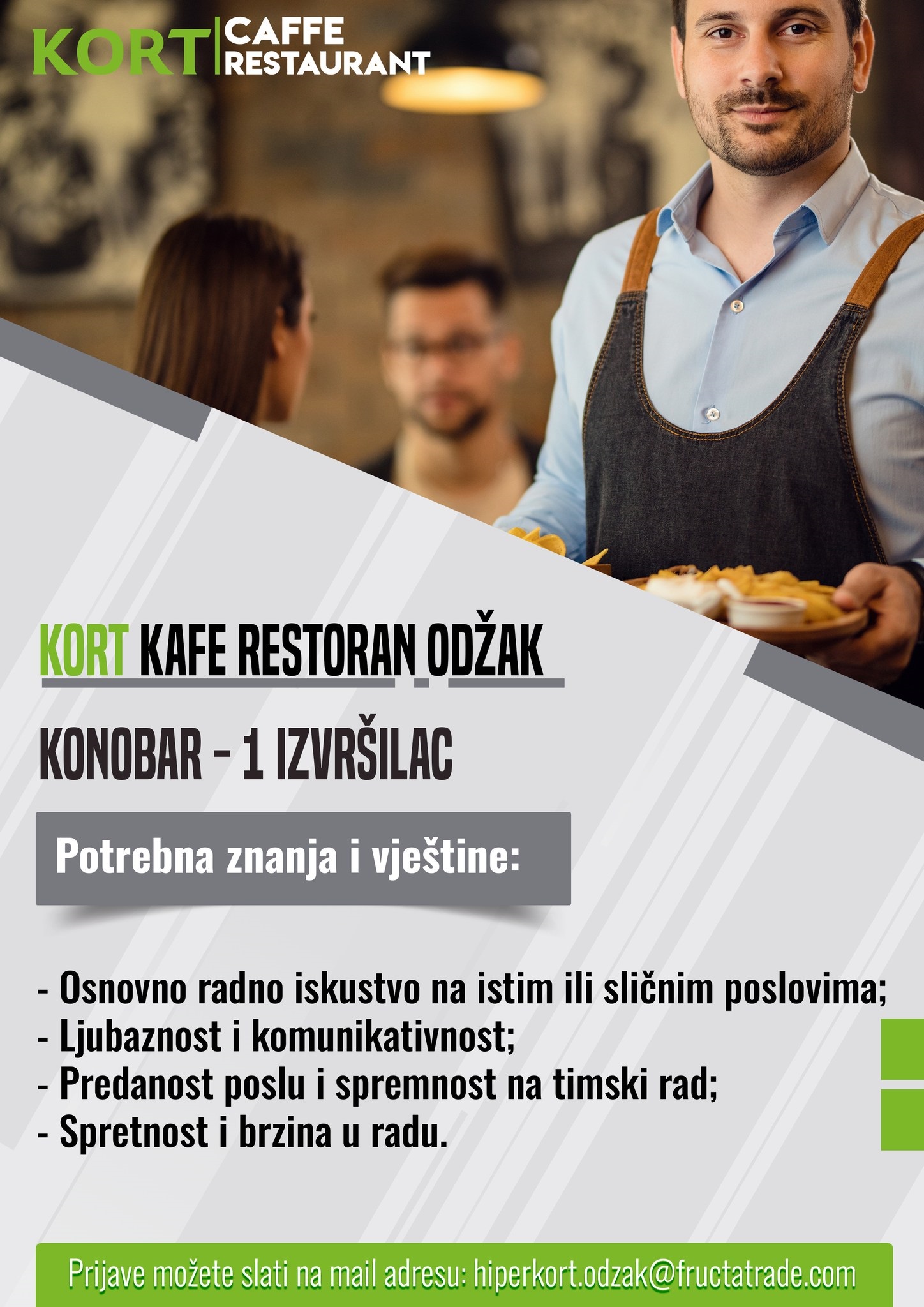 Konobar (m/ž) - Fructa Trade d.o.o Konobar (m/ž)