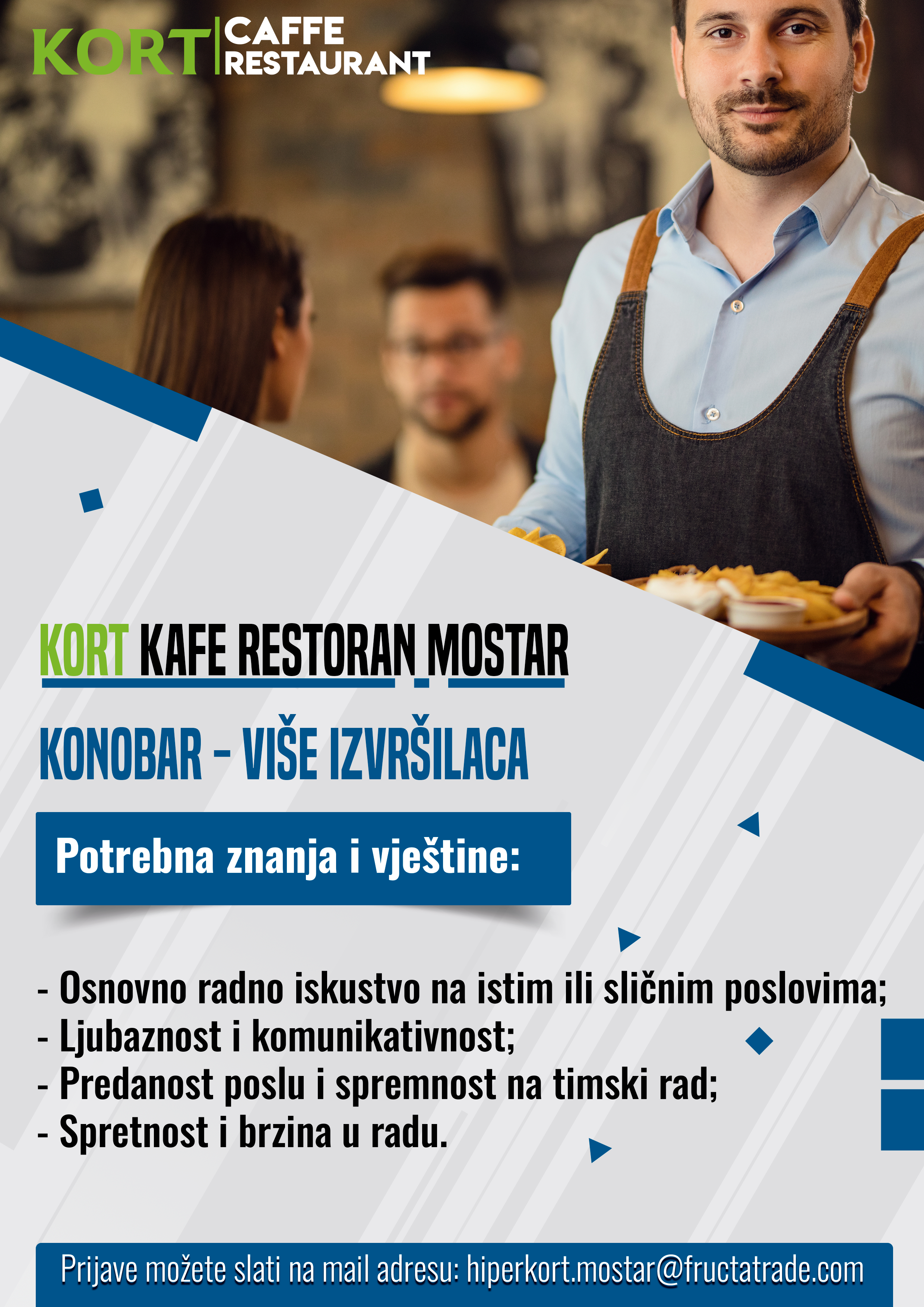 Konobar (m/ž) - Fructa Trade d.o.o Konobar (m/ž)