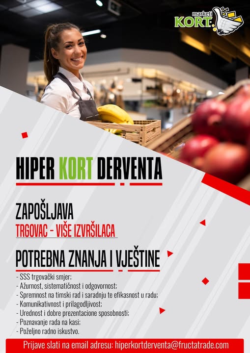 Trgovac (m/ž) - Fructa Trade d.o.o Trgovac (m/ž)