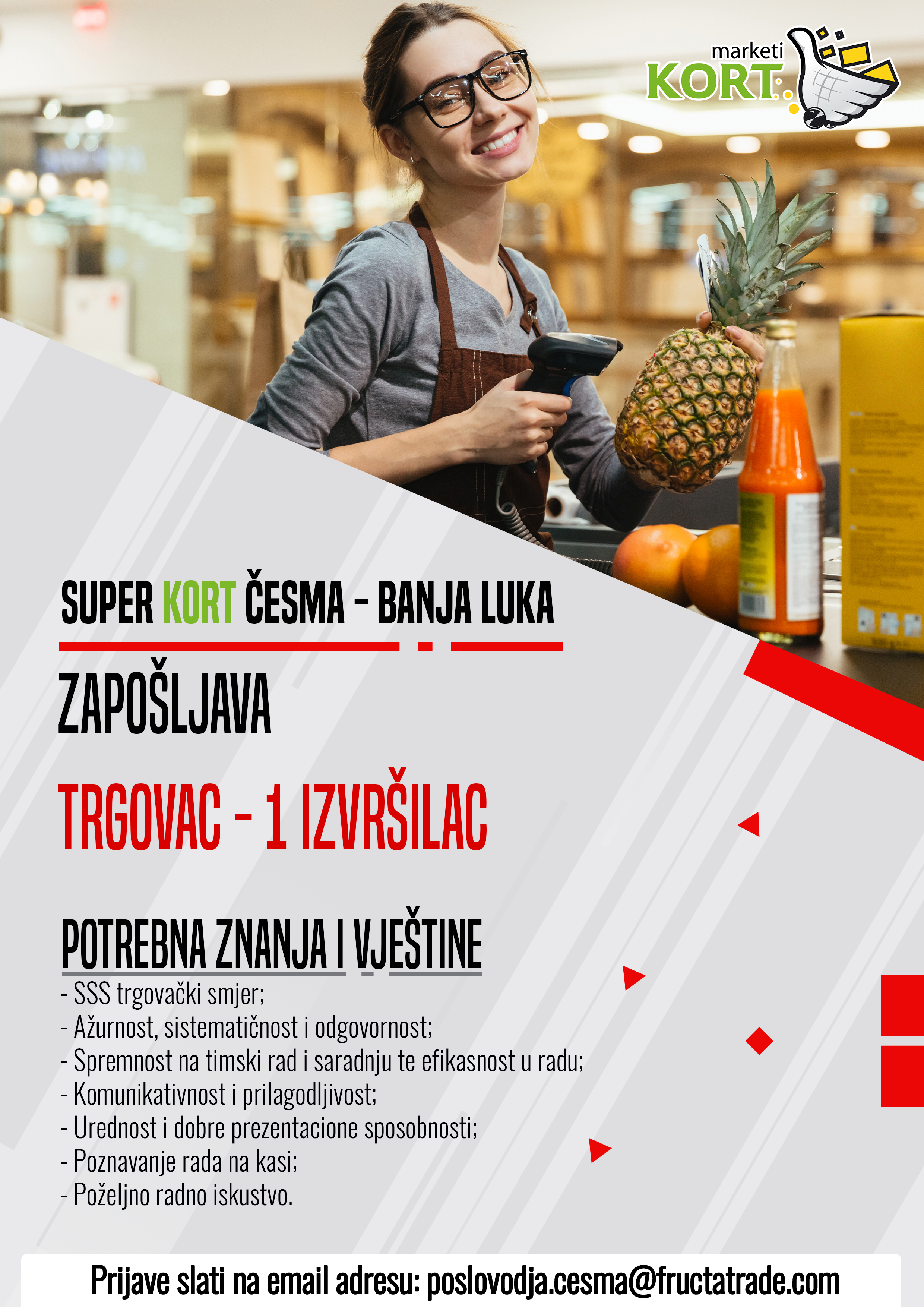 Trgovac (m/ž) - Fructa Trade d.o.o Trgovac (m/ž)