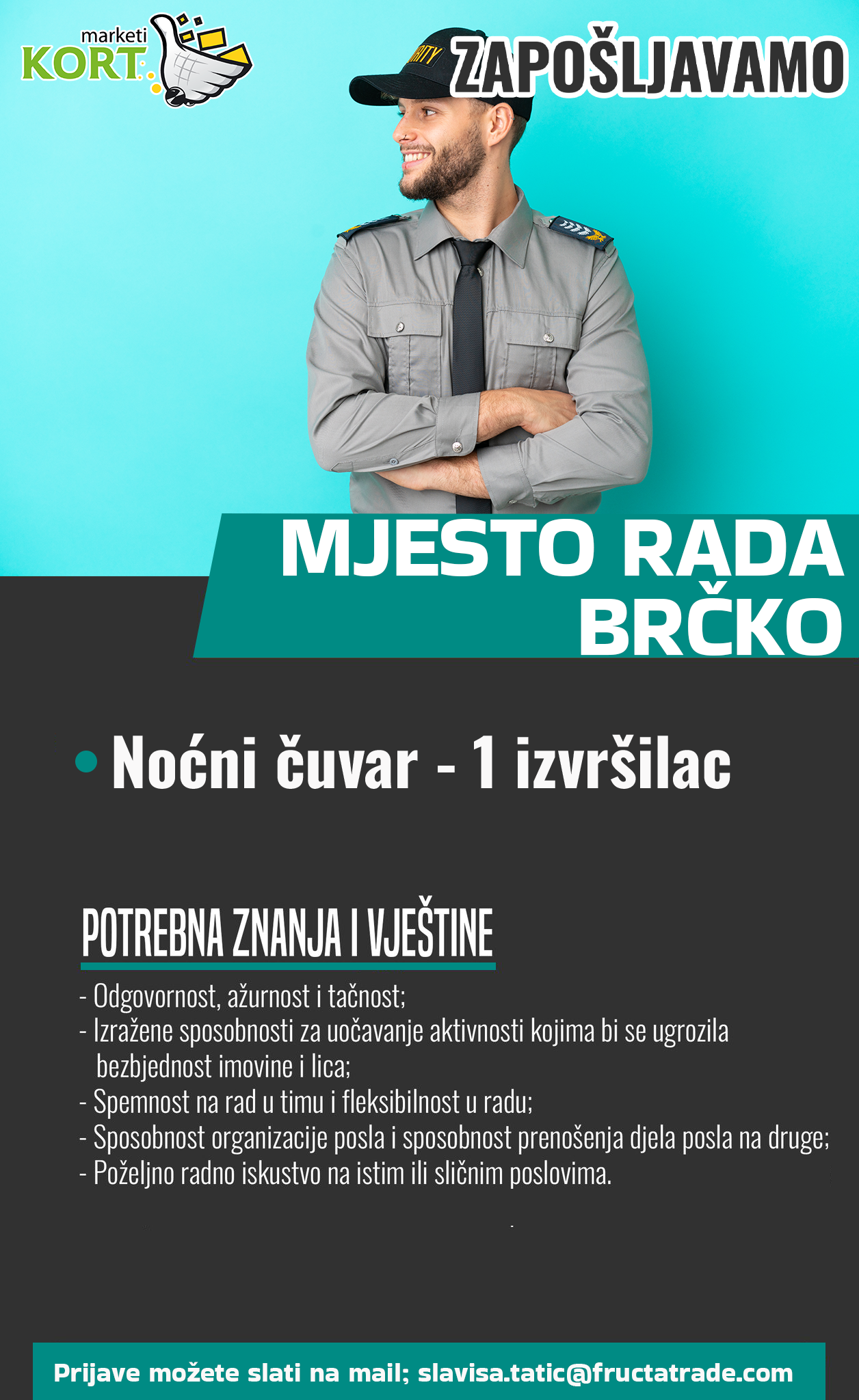 Noćni čuvar (m/ž) - Fructa Trade d.o.o Noćni čuvar (m/ž)