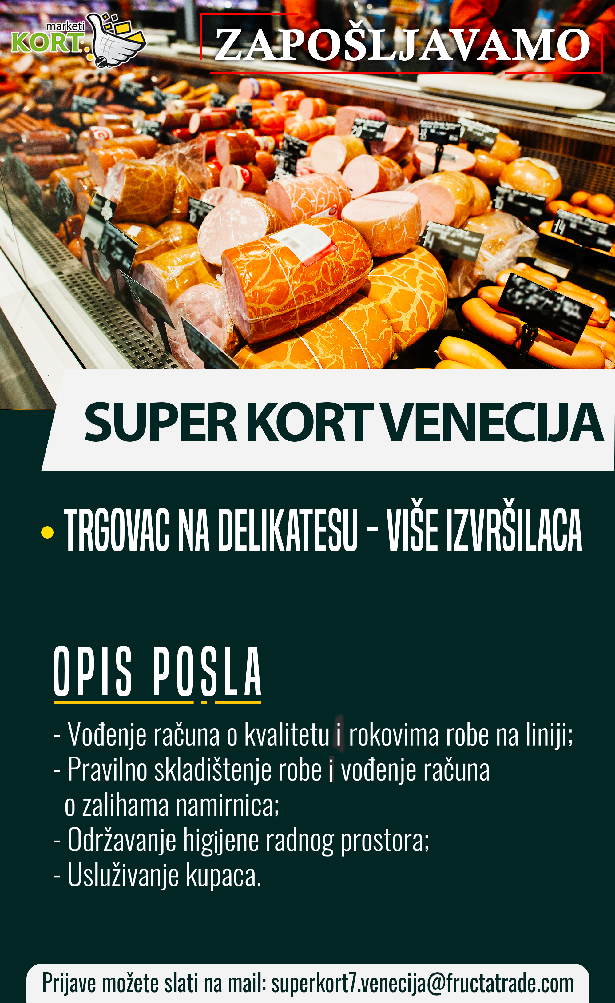 Trgovac na delikatesu (m/ž) - Fructa Trade d.o.o Trgovac na delikatesu (m/ž)