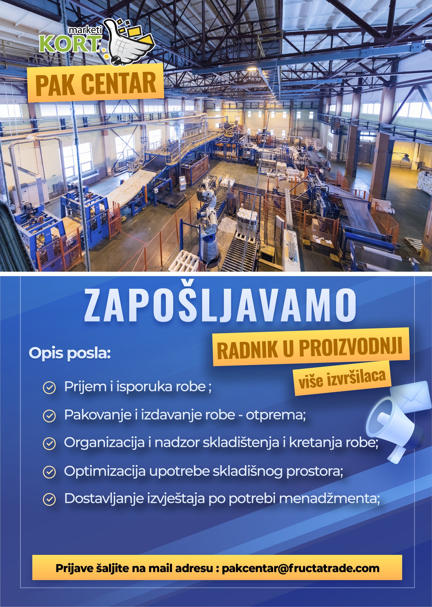 Radnik u proizvodnji (m/ž) - Fructa Trade d.o.o Radnik u proizvodnji (m/ž)