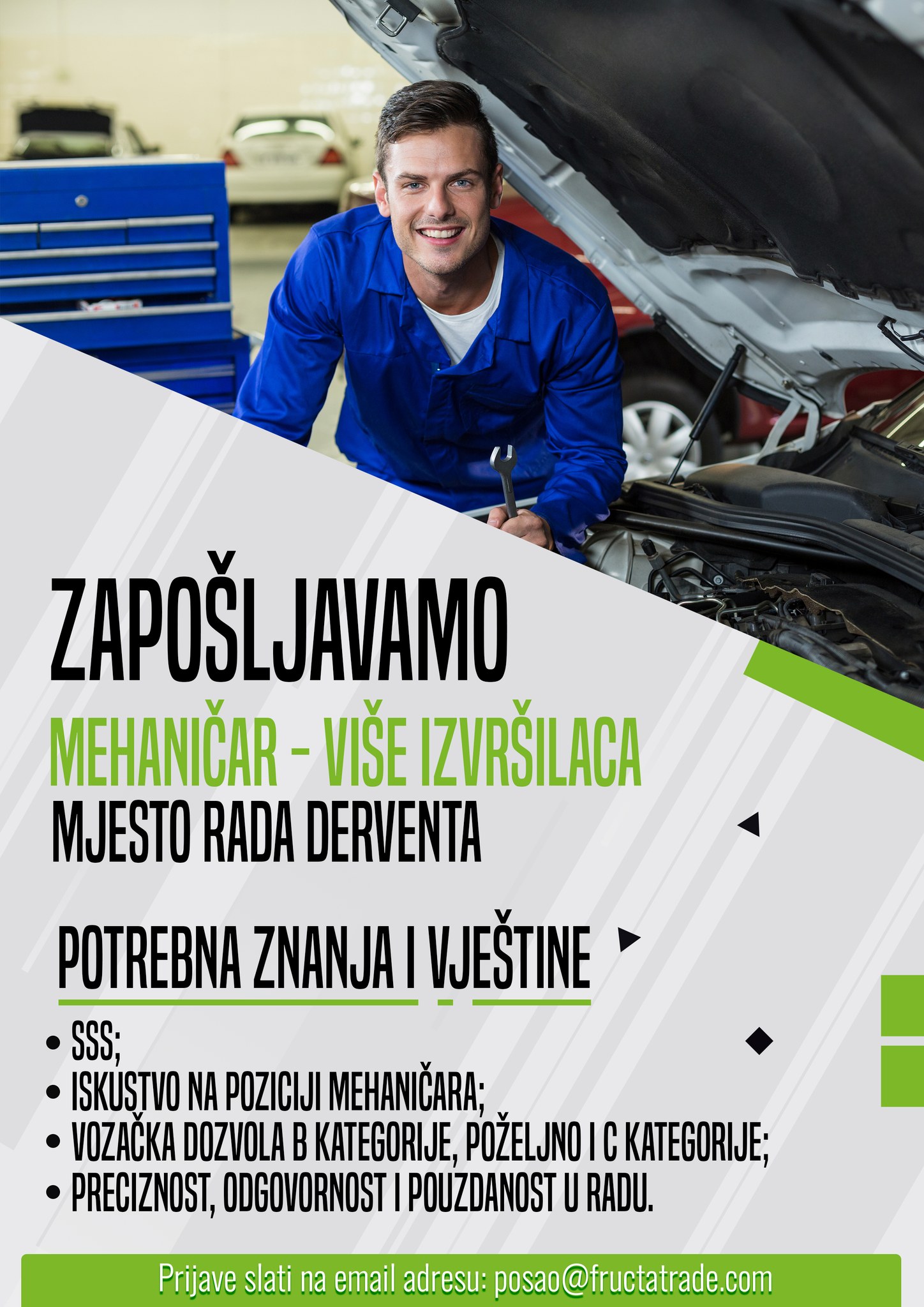 Mehaničar - Fructa Trade d.o.o Mehaničar