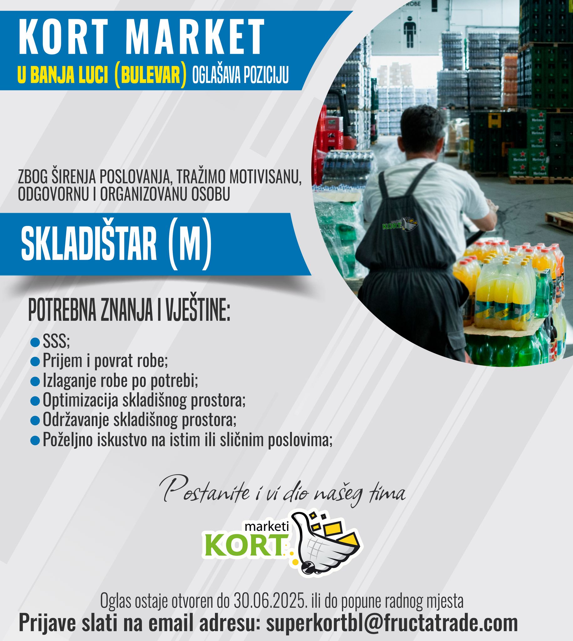 Skladištar (m/ž) - Fructa Trade d.o.o Skladištar (m/ž)