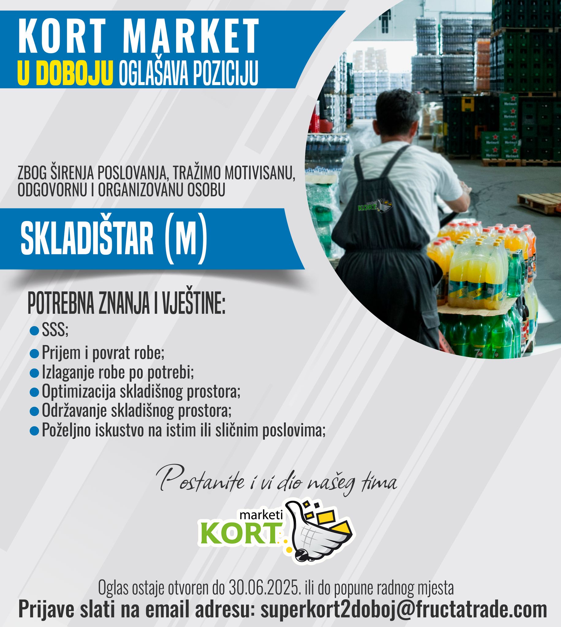 Skladištar (m/ž) - Fructa Trade d.o.o Skladištar (m/ž)