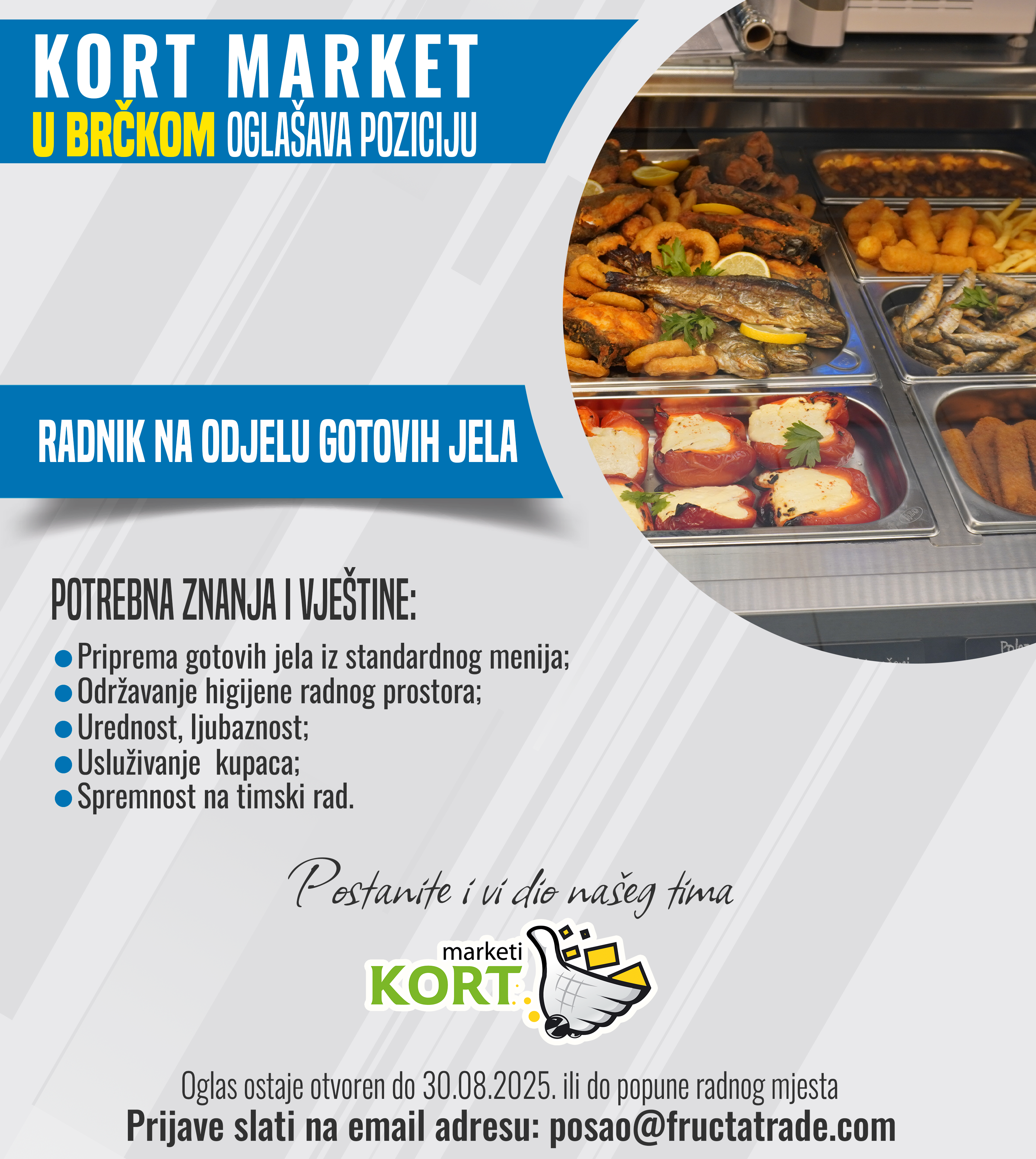 Radnik na odjelu gotovih jela (m/ž) - Fructa Trade d.o.o Radnik na odjelu gotovih jela (m/ž)