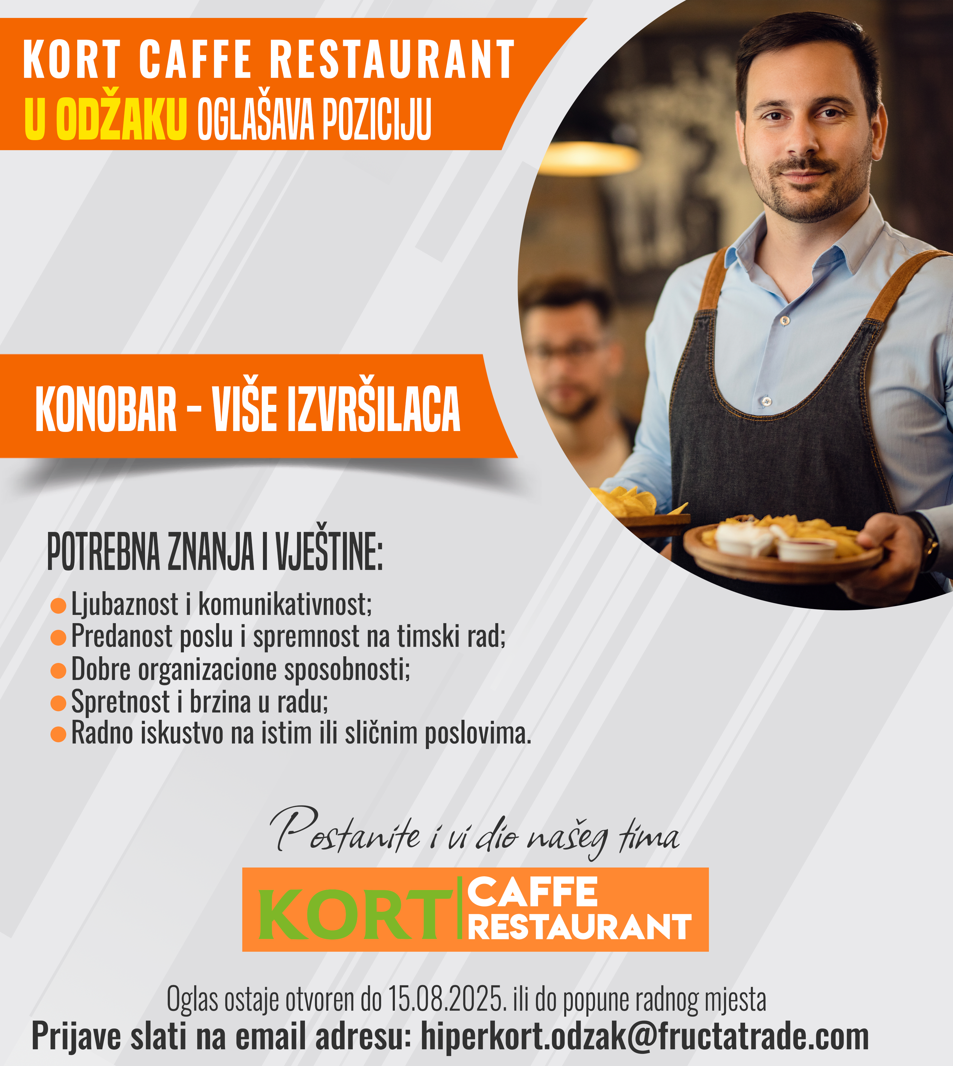 Konobar (m/ž) - Fructa Trade d.o.o Konobar (m/ž)