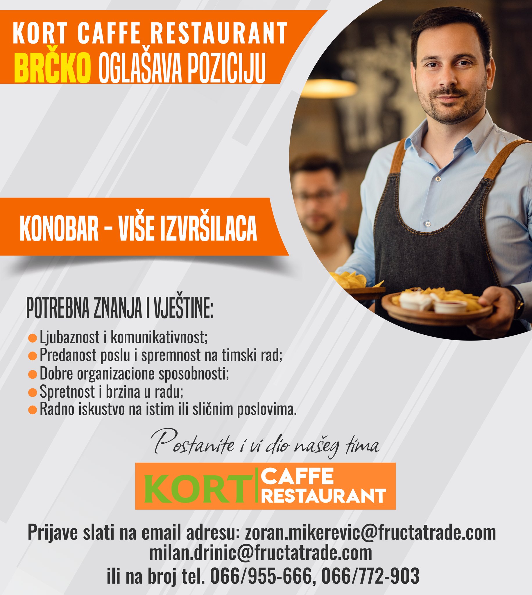 Konobar (m/ž) - Fructa Trade d.o.o Konobar (m/ž)