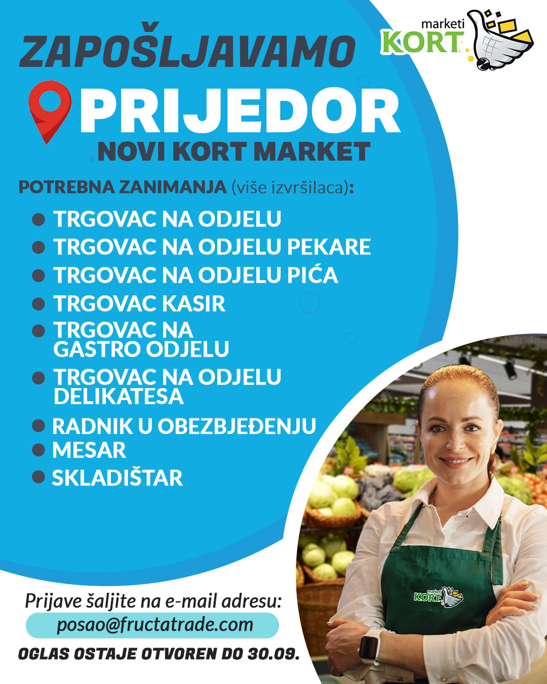 Trgovci / Skladištar / Mesar (m/ž)