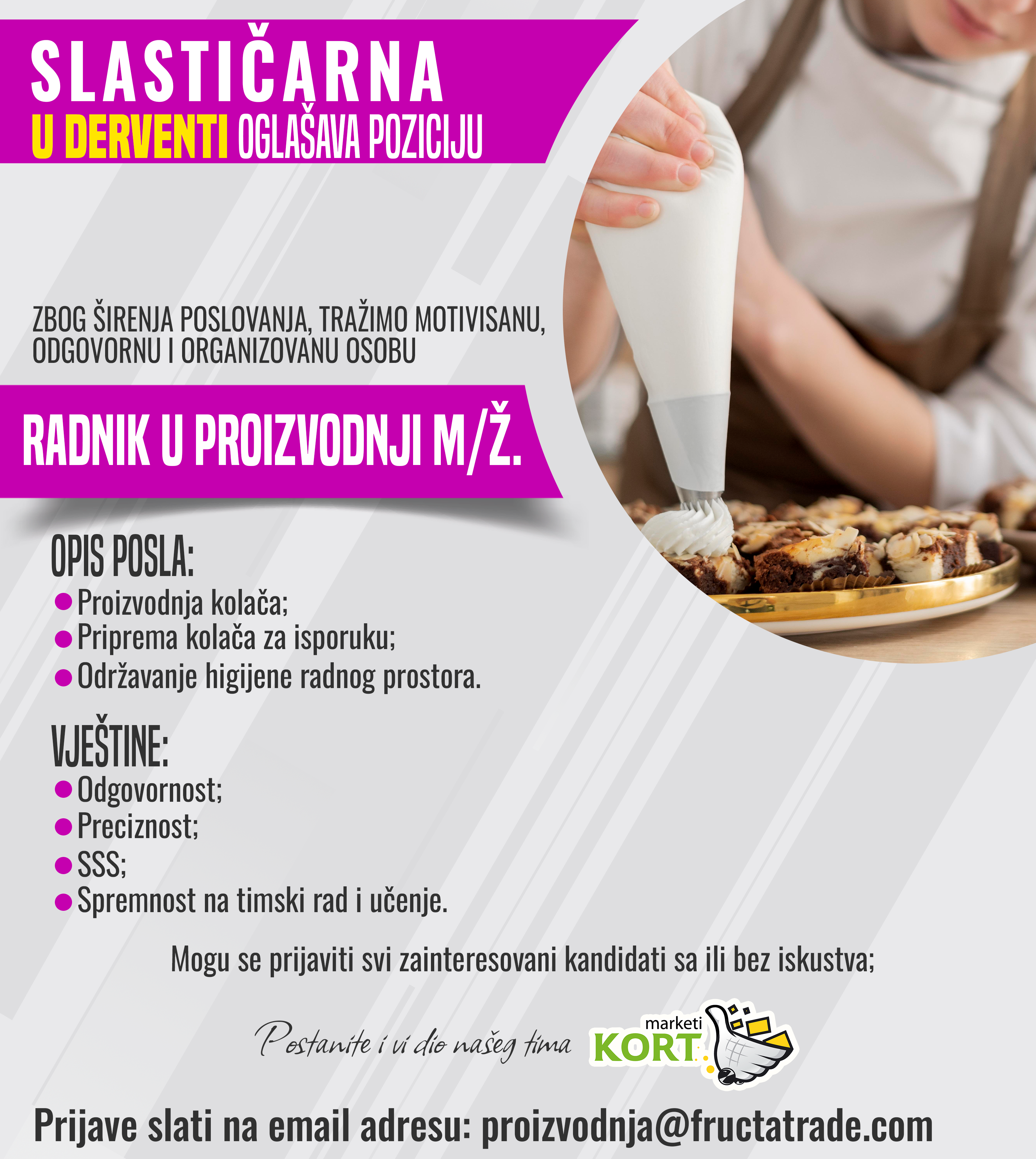 Radnik u proizvodnji (m/ž) - Fructa Trade d.o.o Radnik u proizvodnji (m/ž)