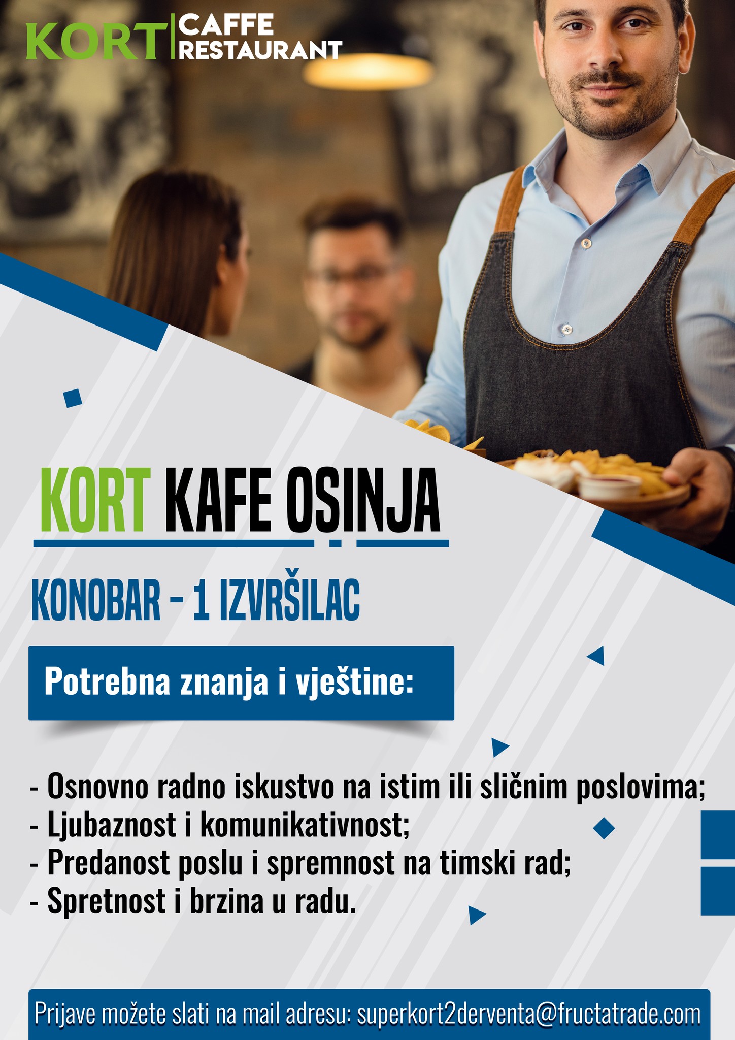 Konobar (m/ž) - Fructa Trade d.o.o Konobar (m/ž)