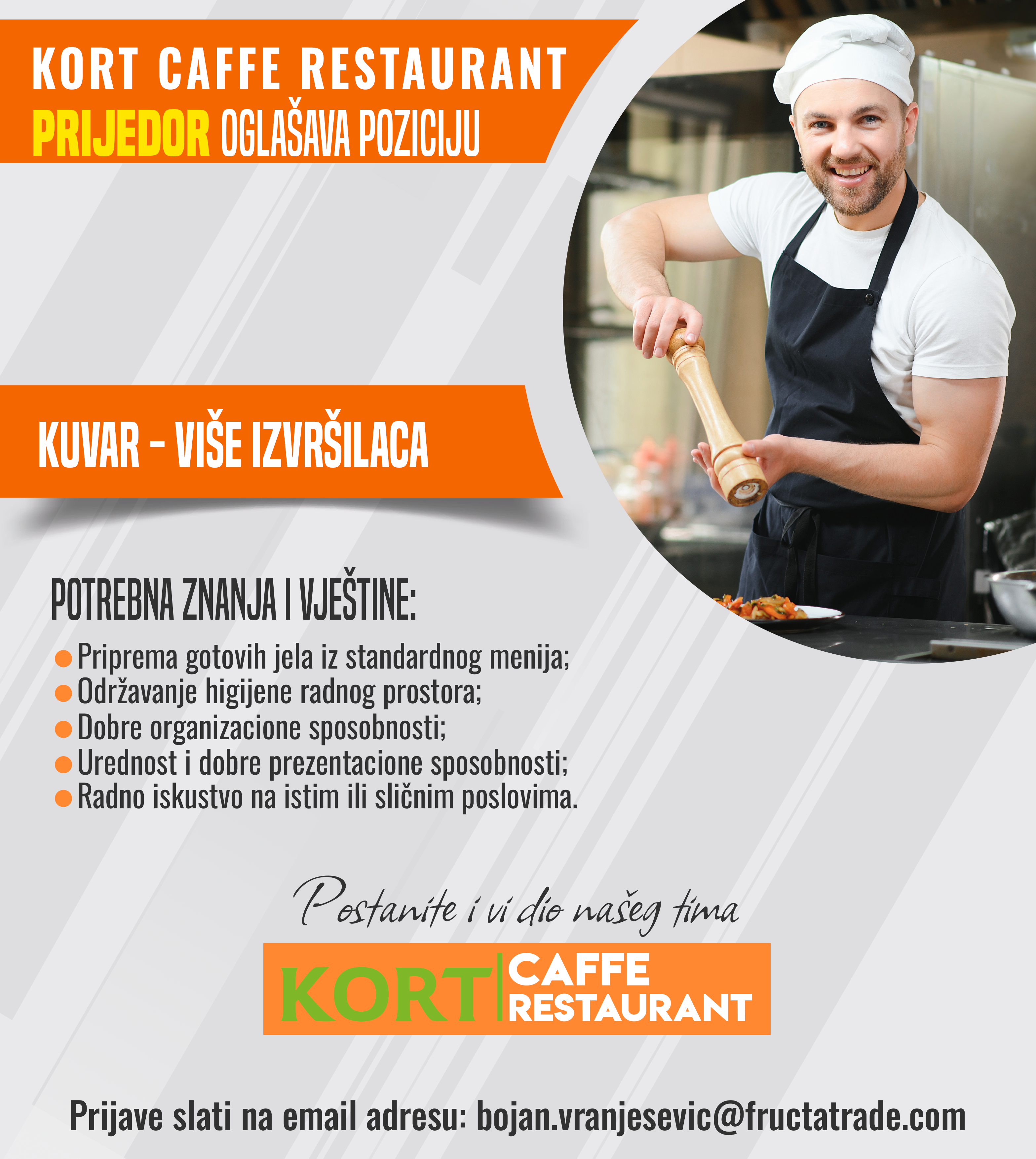 Kuvar (m/ž) - Fructa Trade d.o.o Kuvar (m/ž)