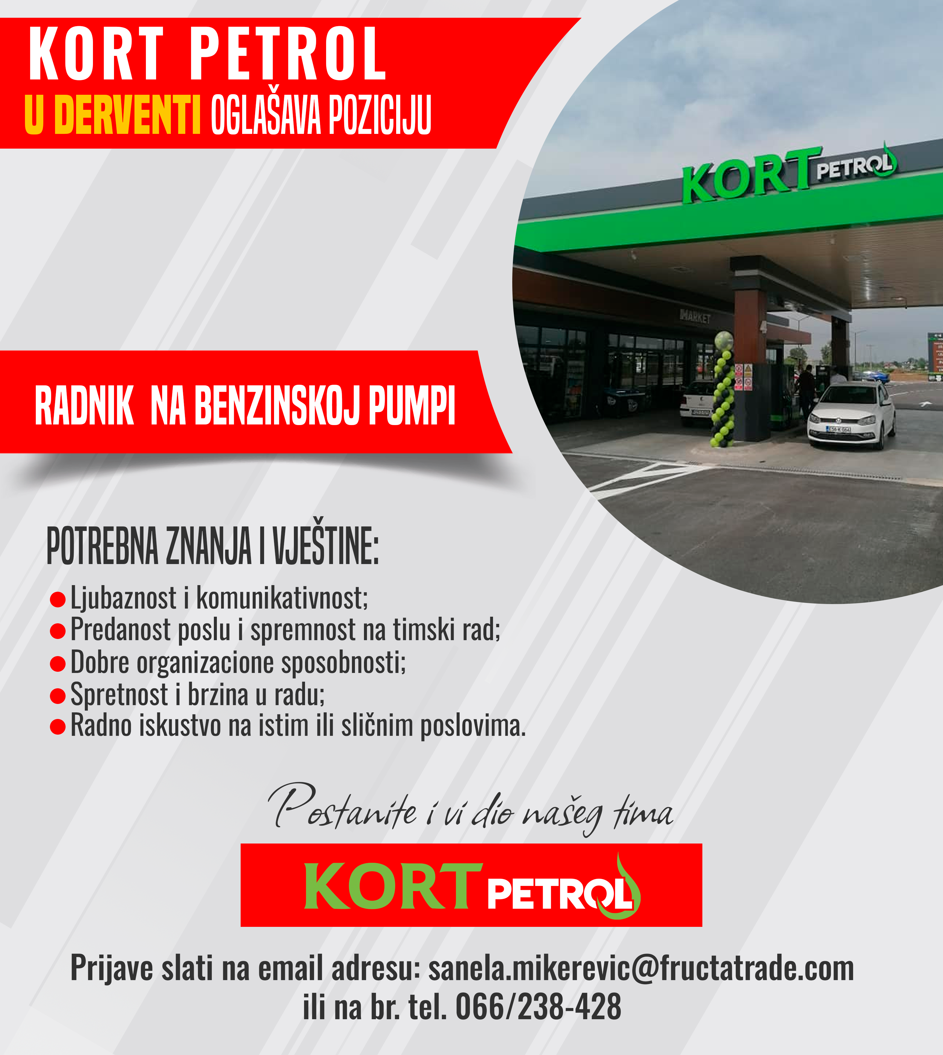 Radnik na benzinskoj pumpi (m/ž) - Fructa Trade d.o.o Radnik na benzinskoj pumpi (m/ž)