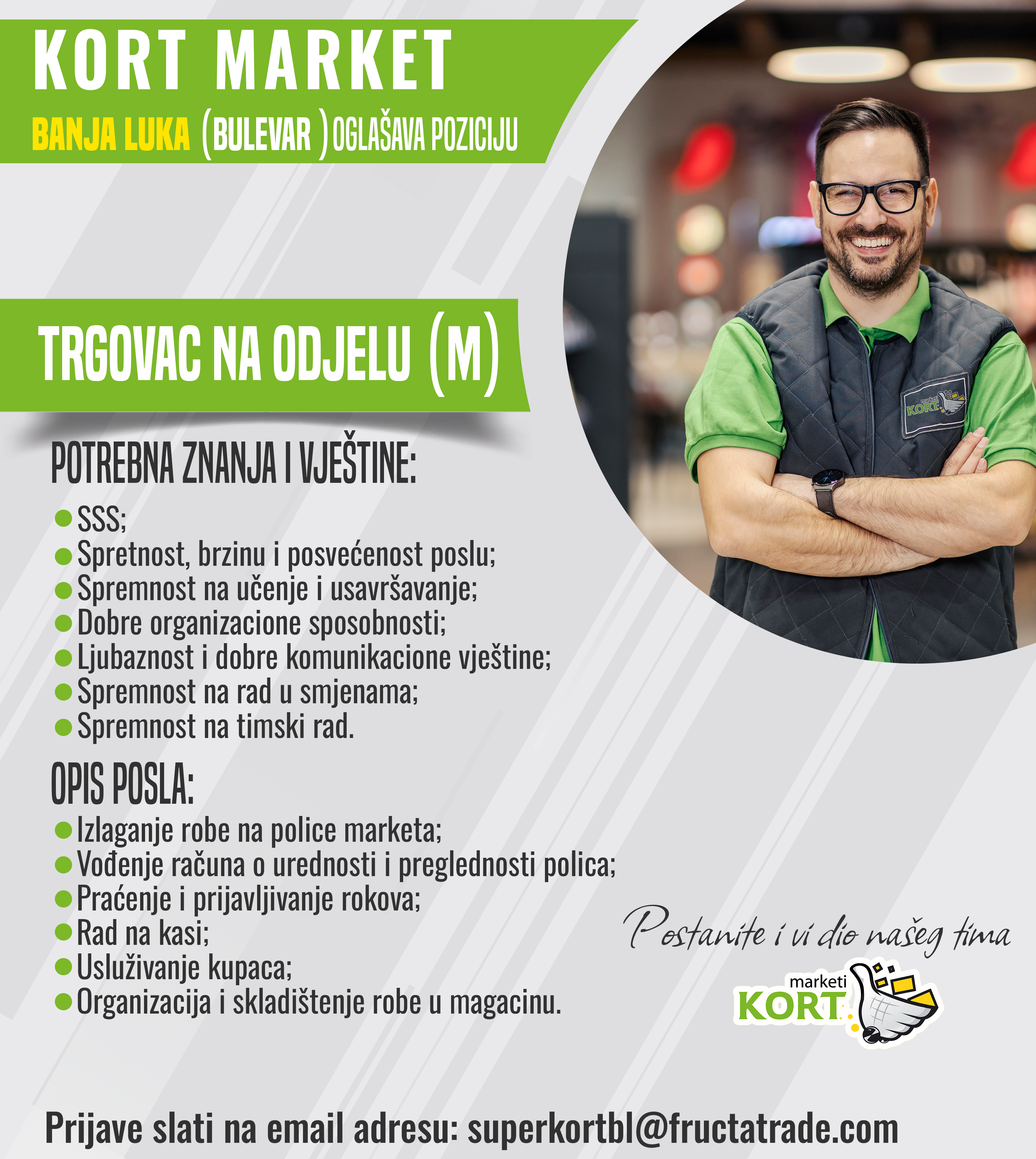 Trgovac na odjelu (m/ž)