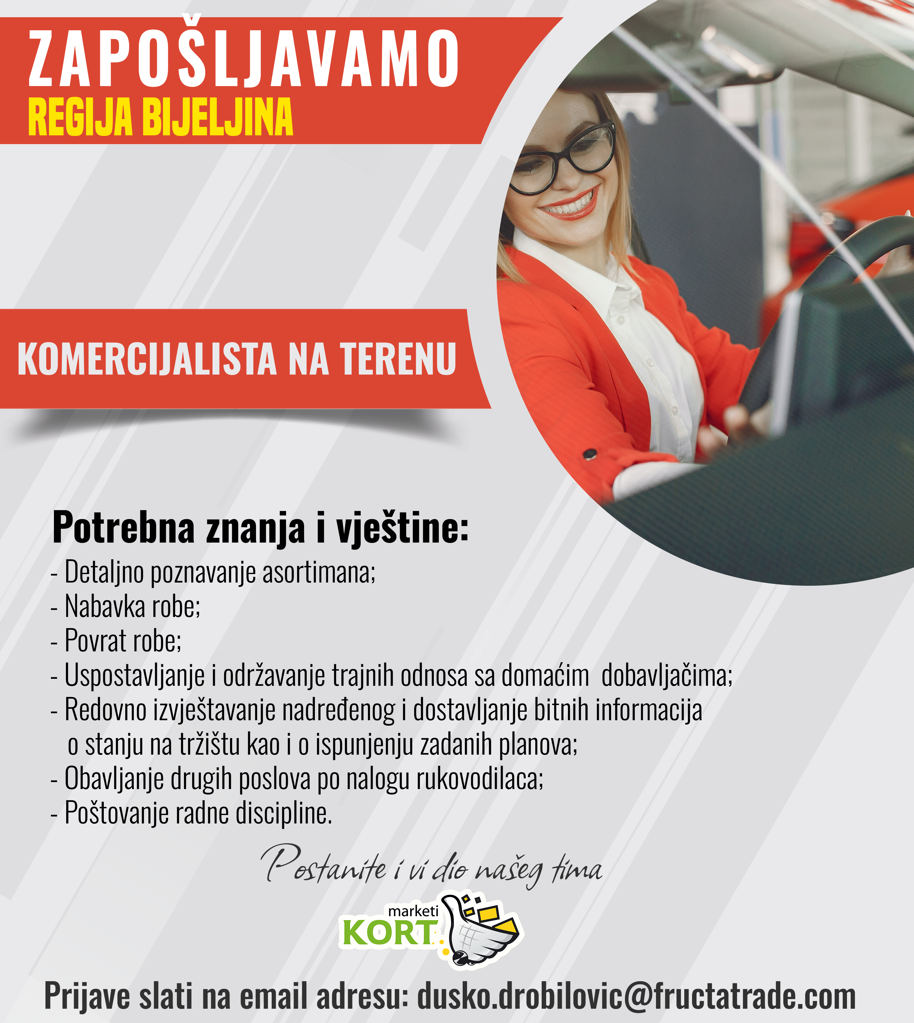 Komercijalista na terenu (m/ž)