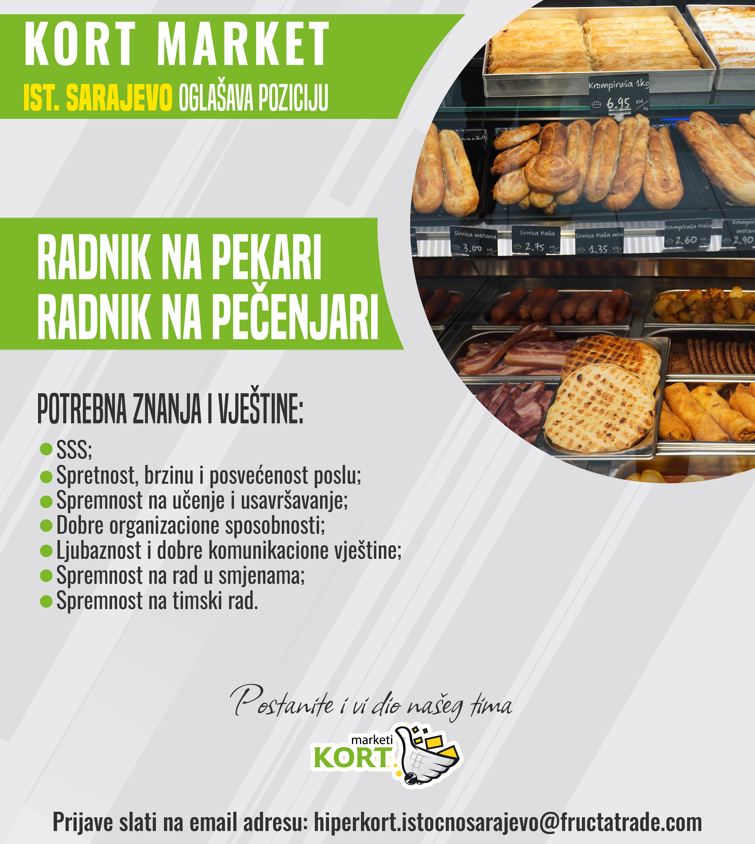 Radnik na pekari / Radnik na pečenjari (m/ž)