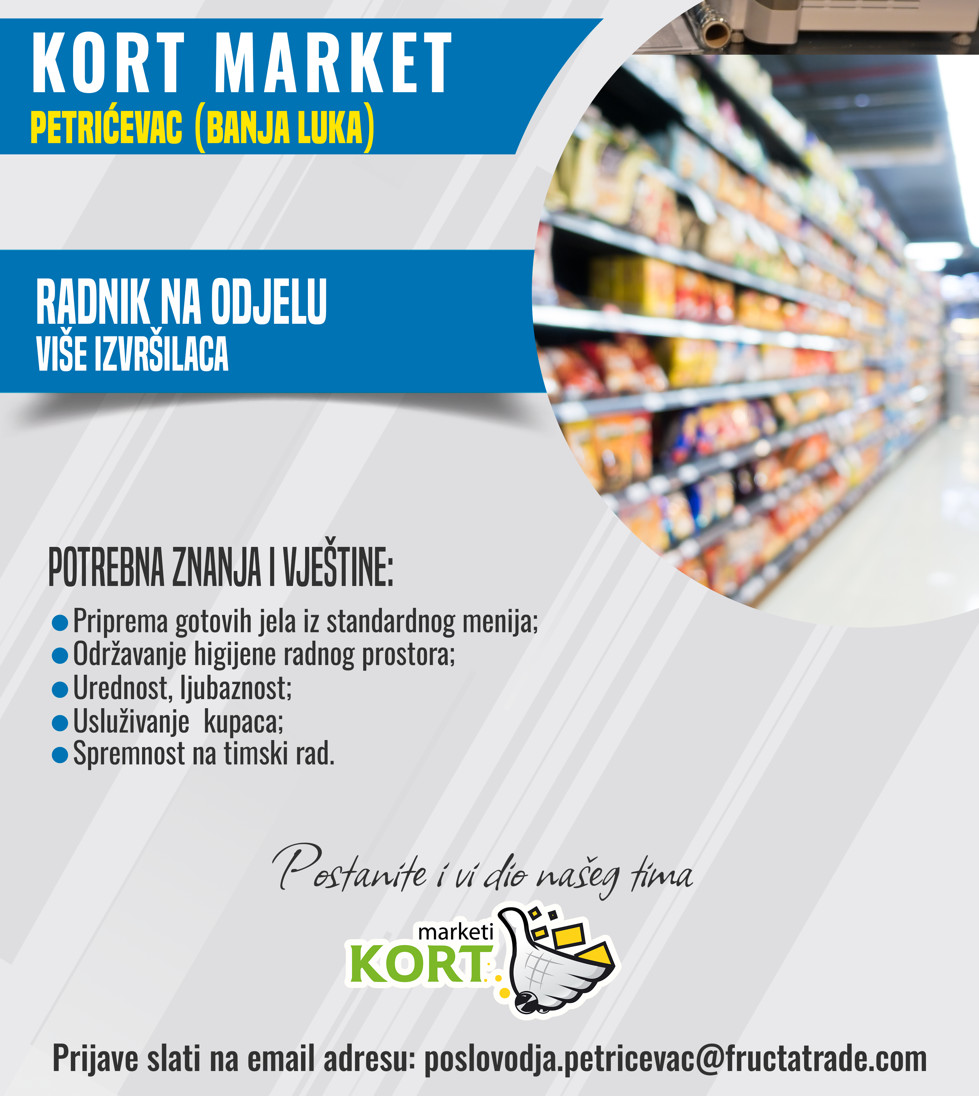 Radnik na odjelu (m/ž)