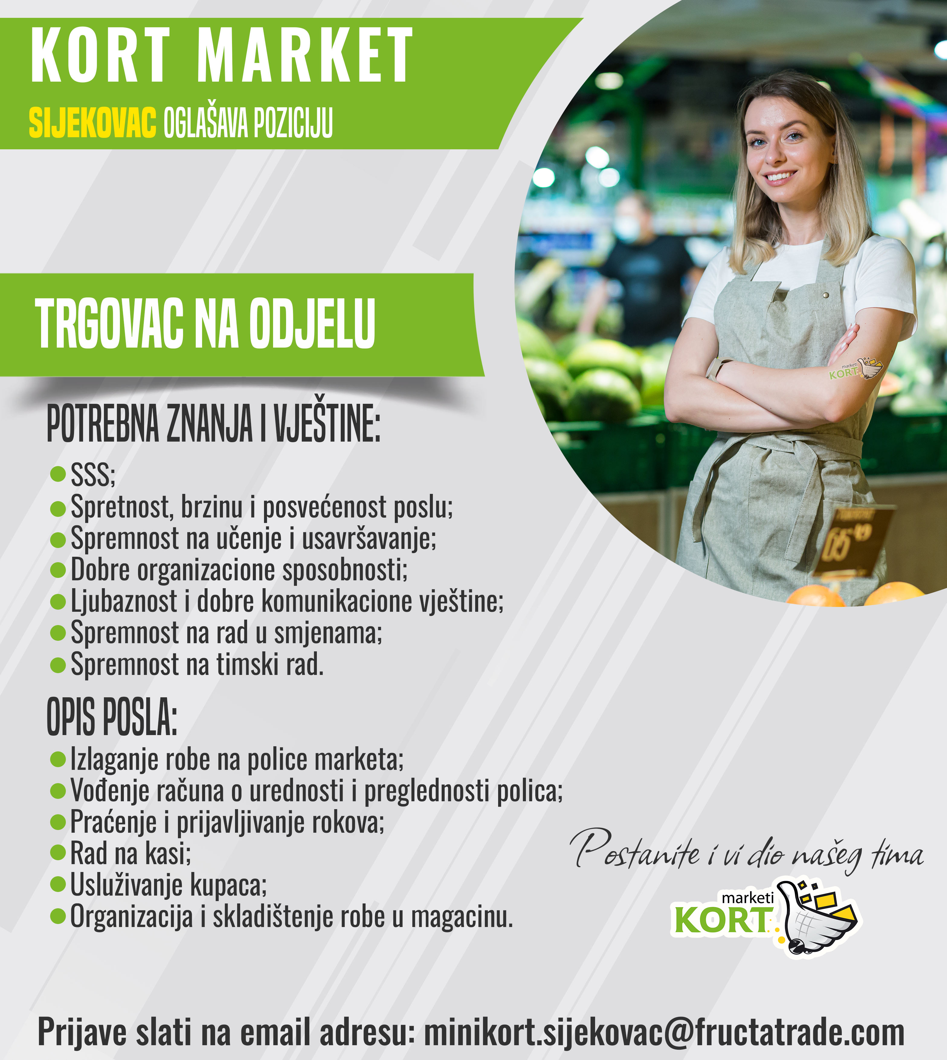 Trgovac na odjelu (m/ž)