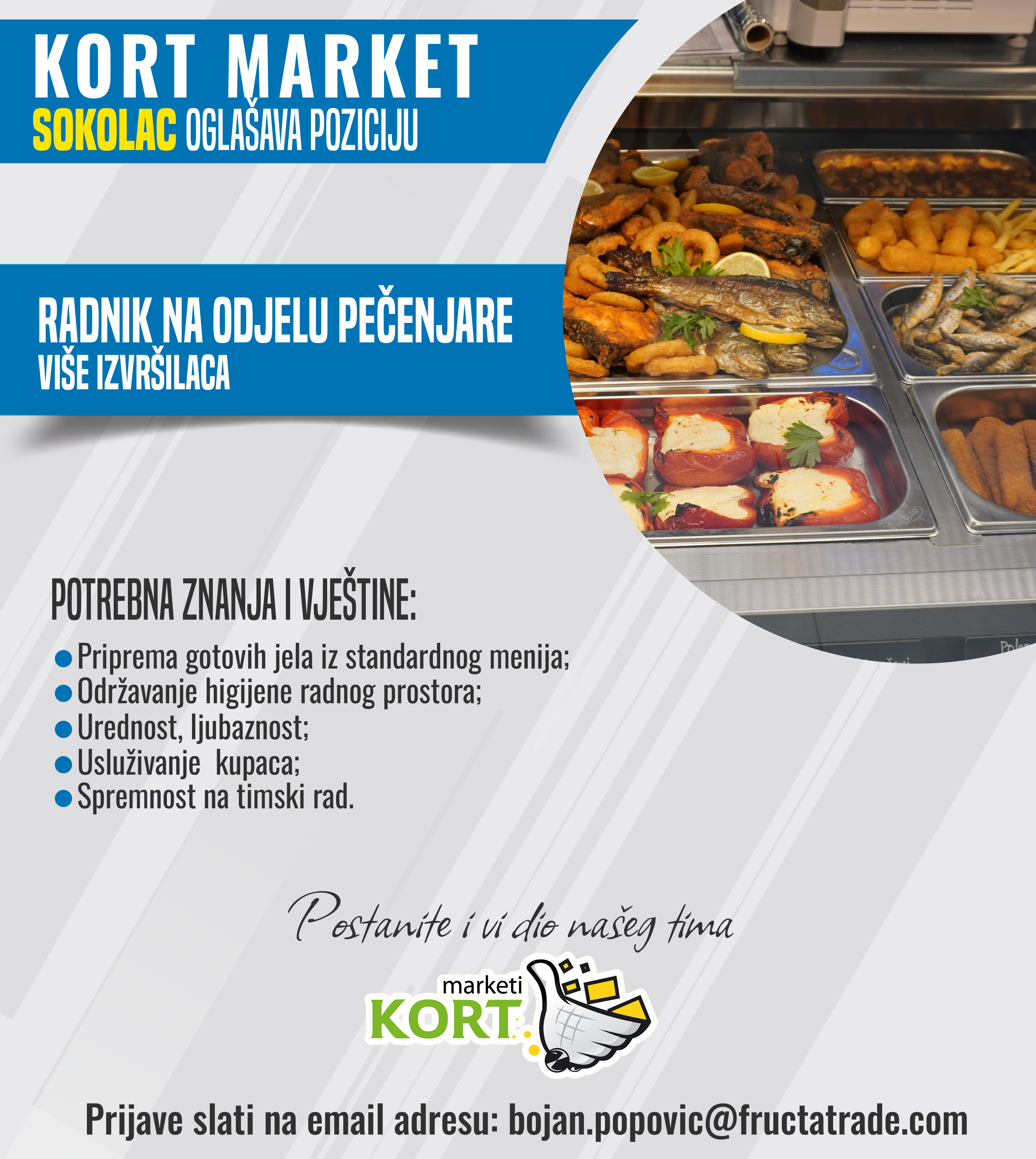 Radnik na odjelu pečenjare (m/ž)