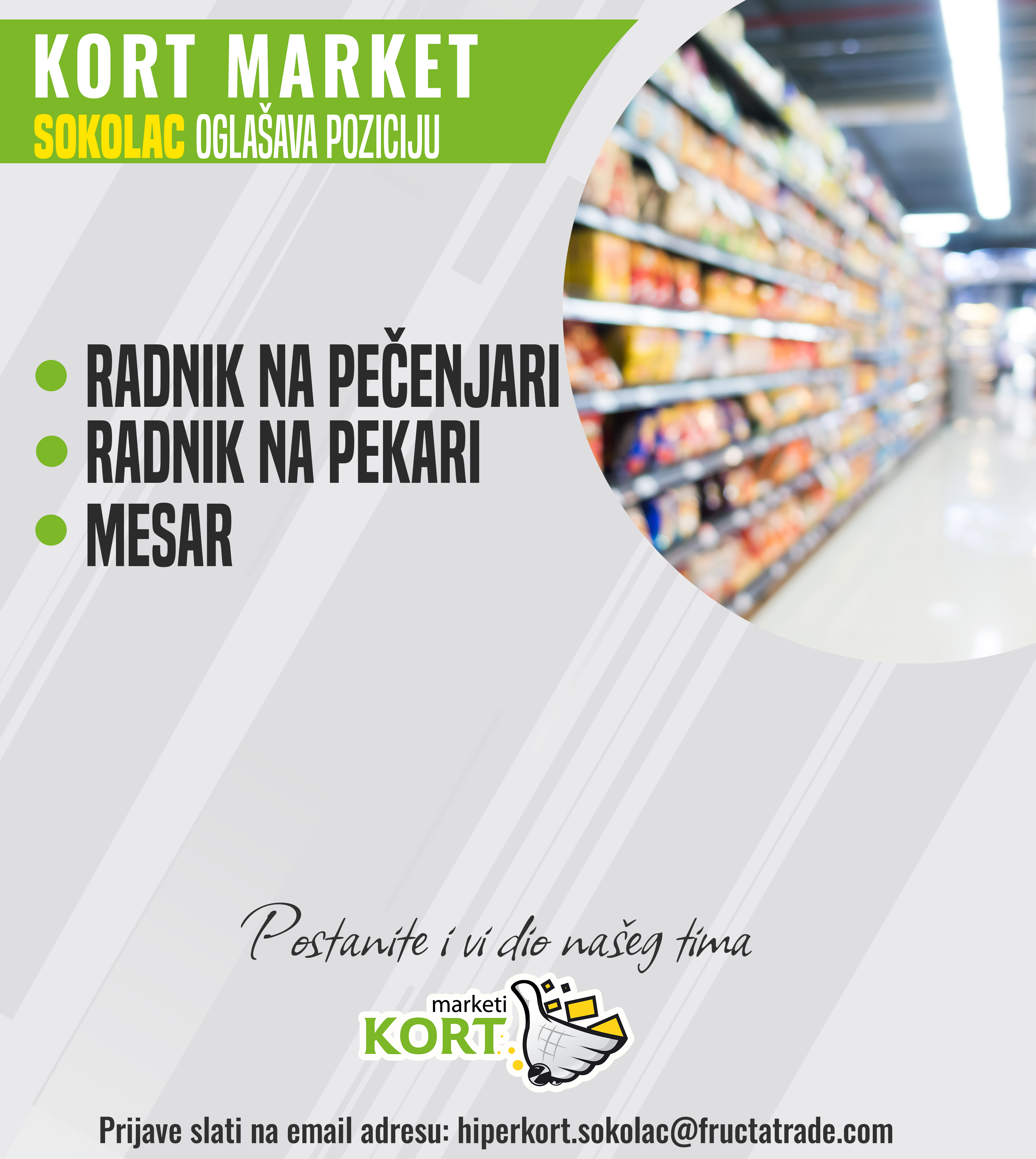 Radnik na pečenjari / Radnik na pekari / Mesar (m/ž)