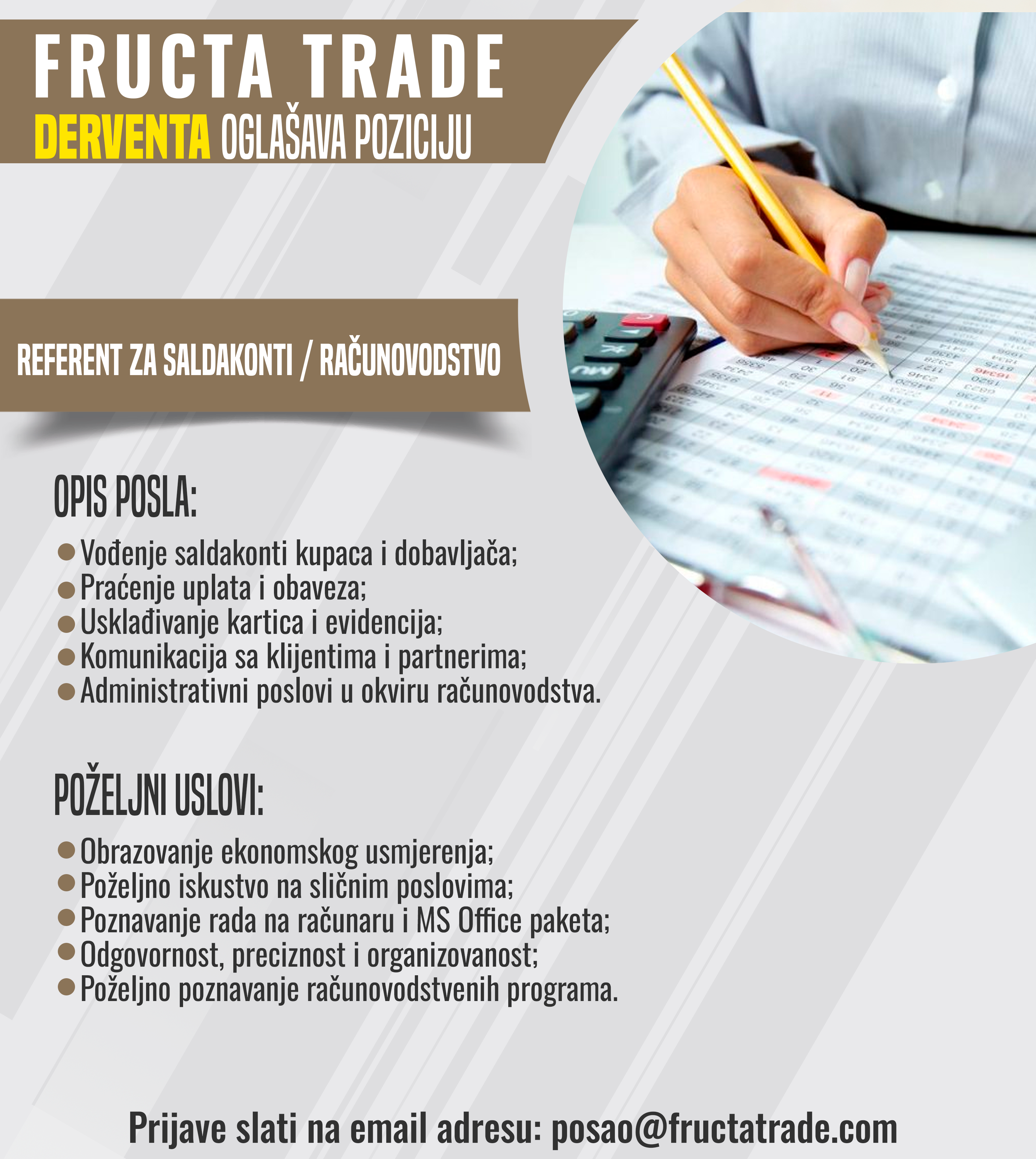 Računovođa (m/ž)