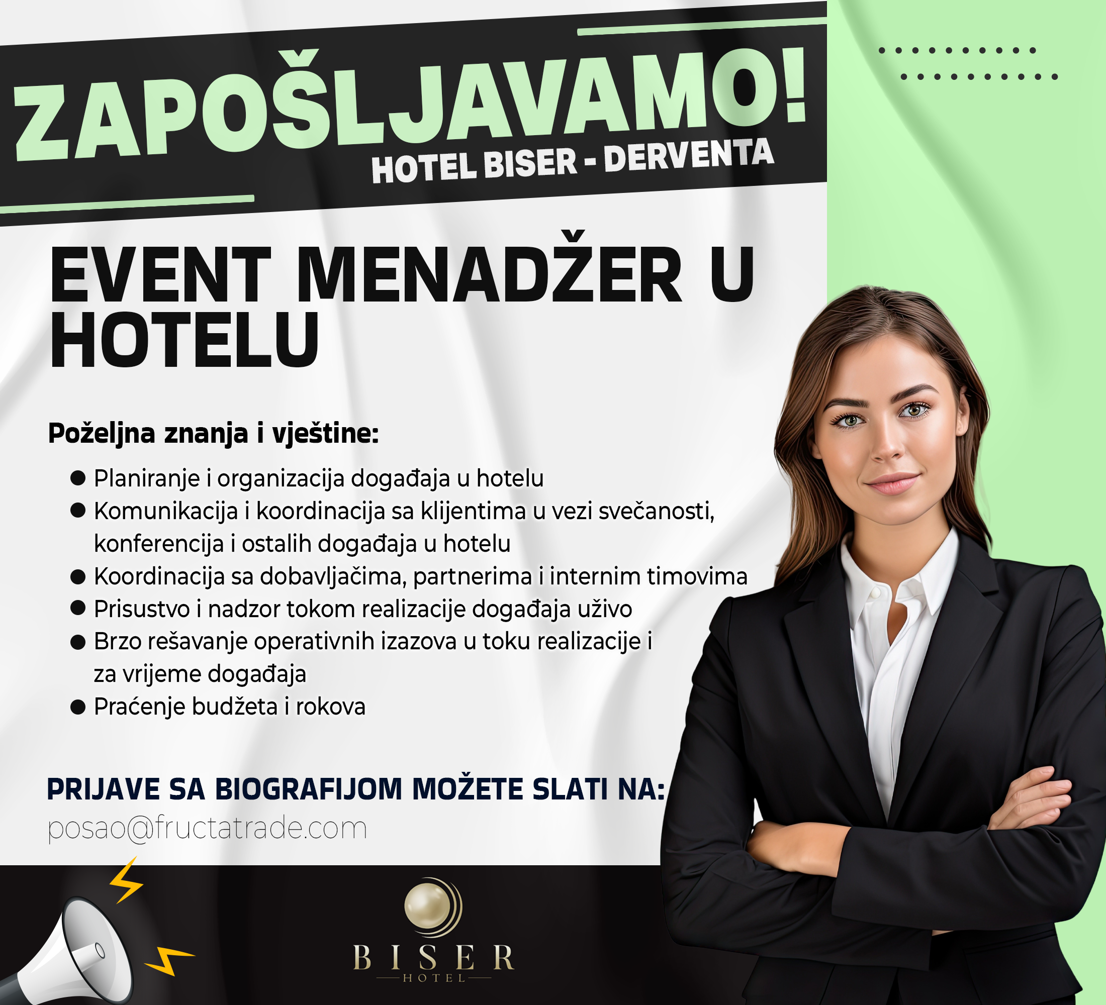 Event menadžer u hotelu (m/ž)