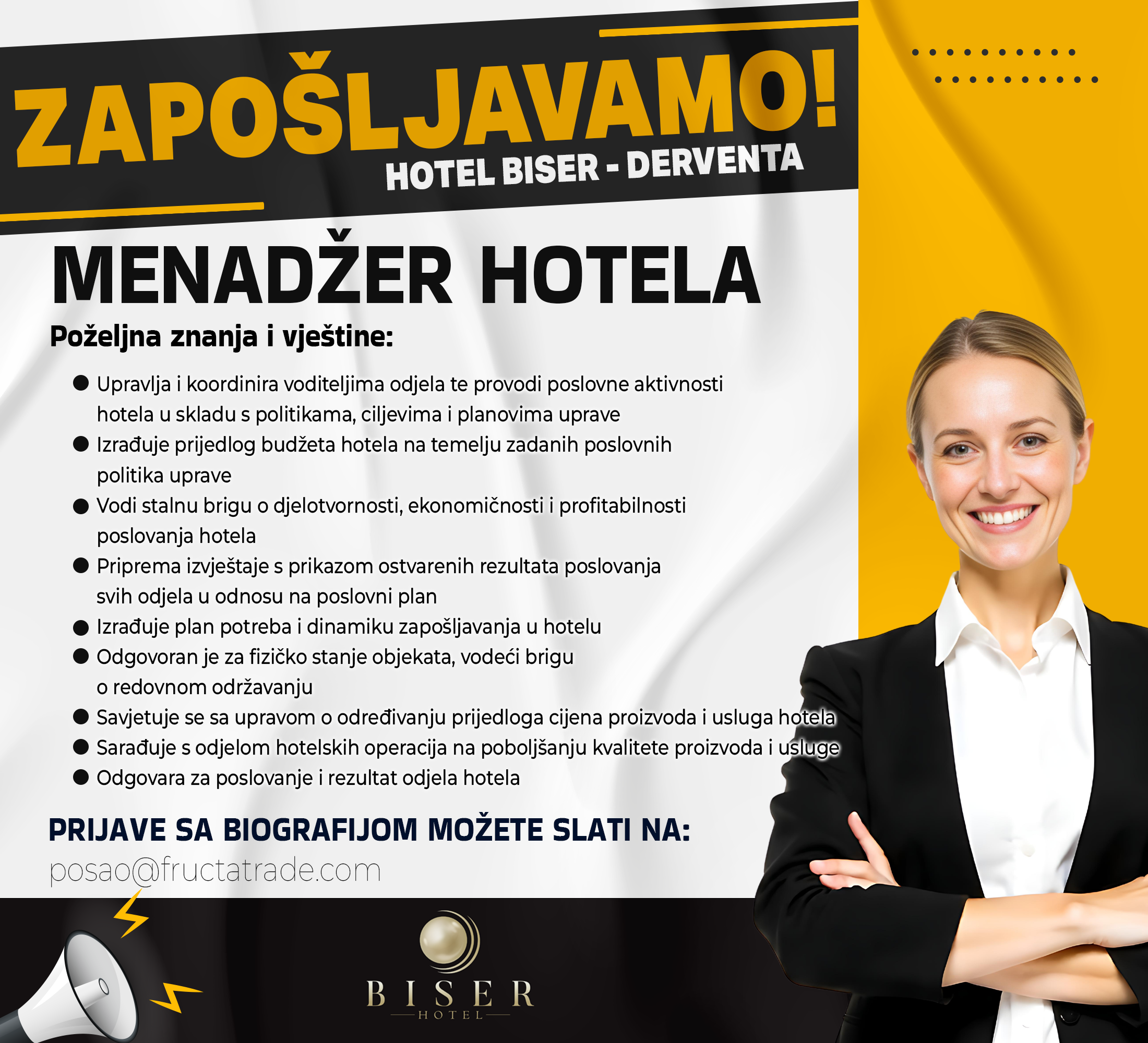 Menadžer hotela (m/ž)