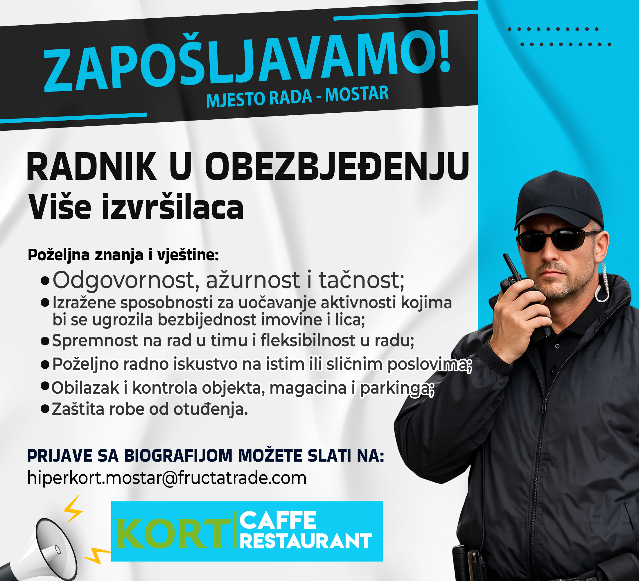 Radnik u obezbeđenju (m/ž)