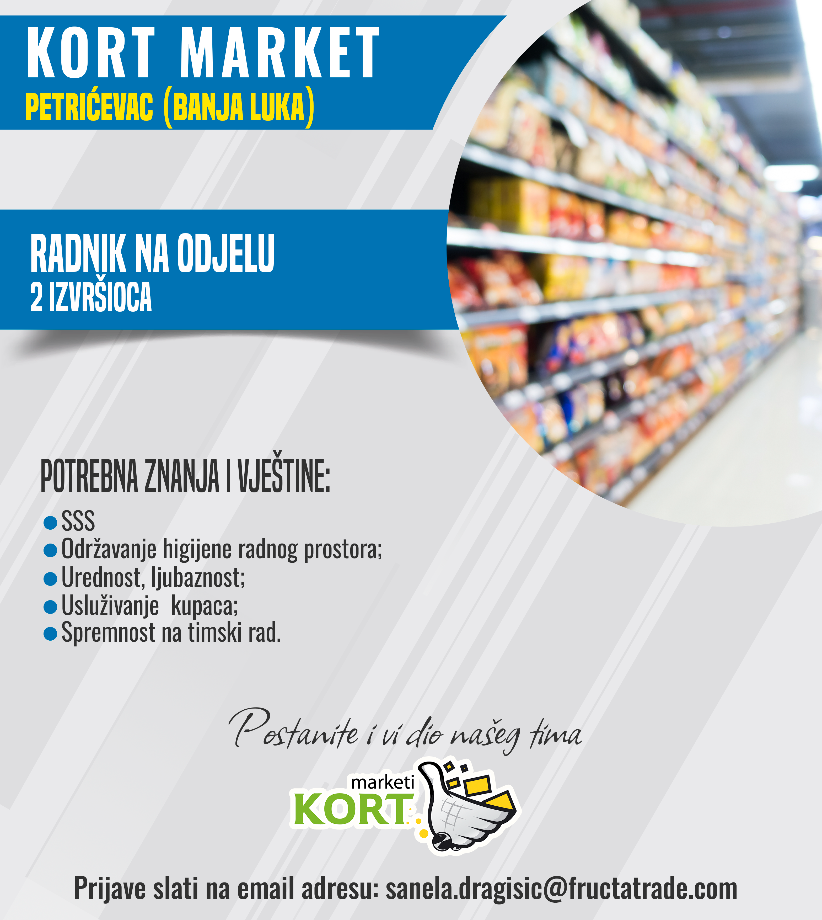 Radnik na odjelu (m/ž)